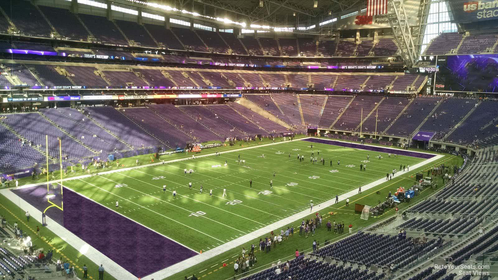section 241, row 5 seat view  for football - u.s. bank stadium