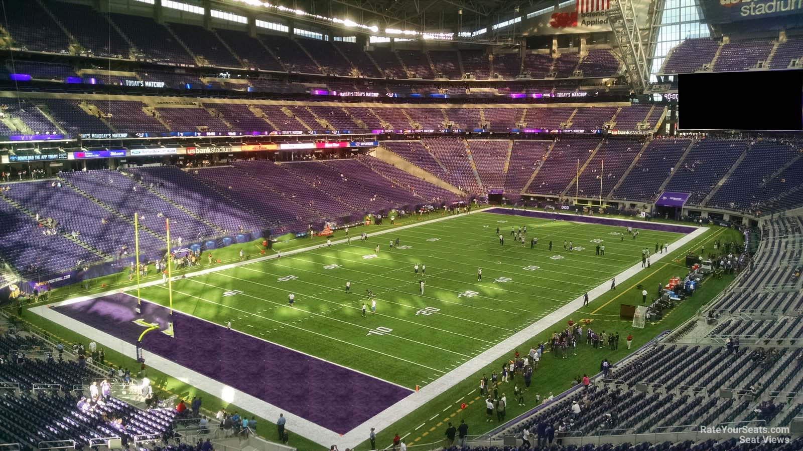 section 242, row 5 seat view  for football - u.s. bank stadium