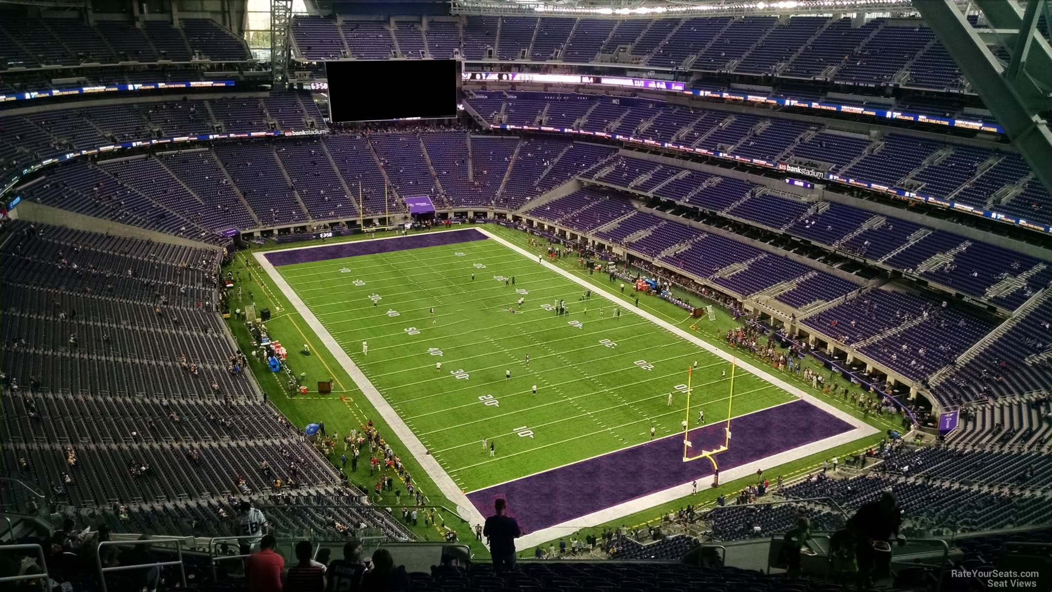 section 302, row 15 seat view  for football - u.s. bank stadium