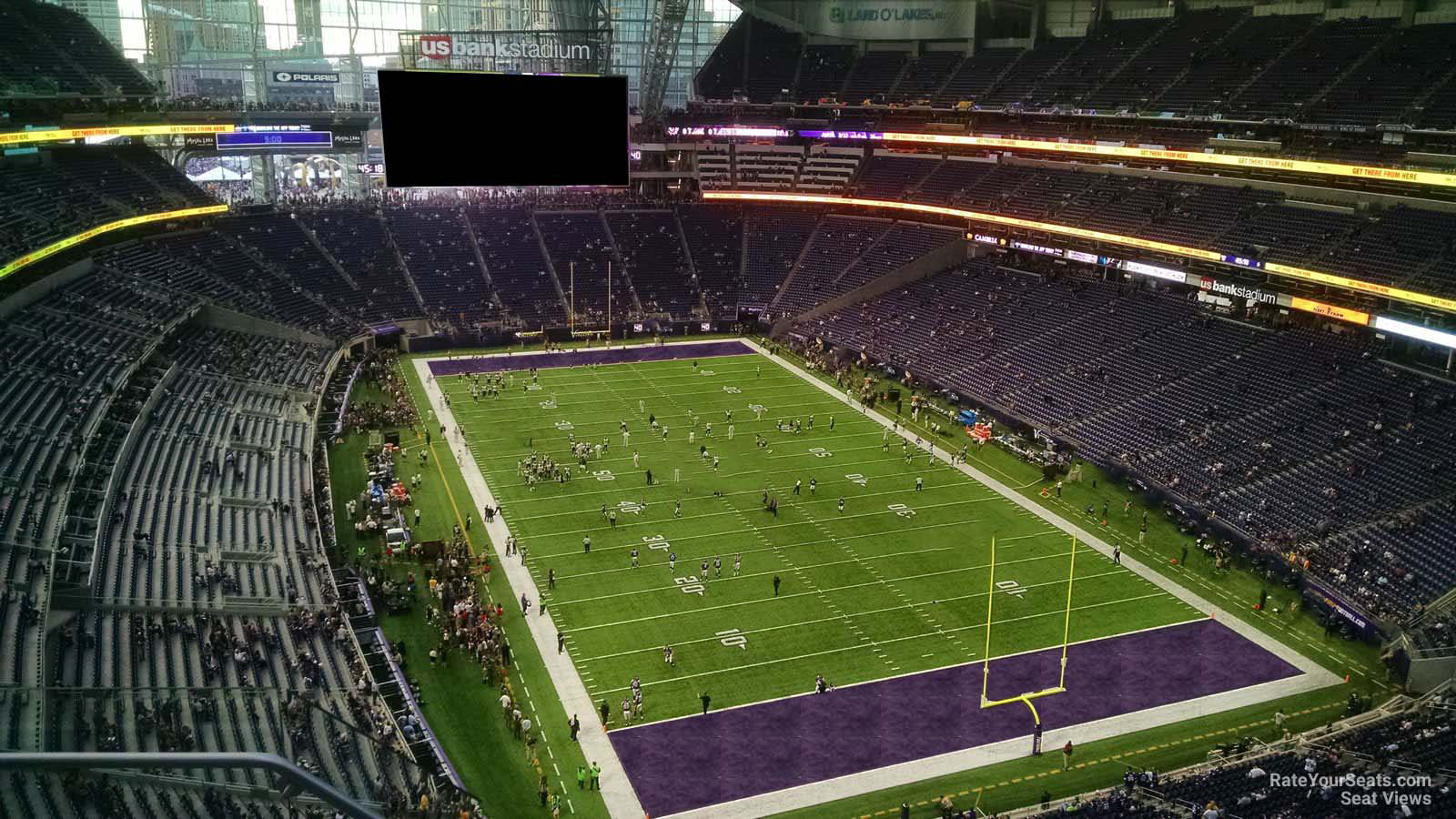 section 330, row 4 seat view  for football - u.s. bank stadium