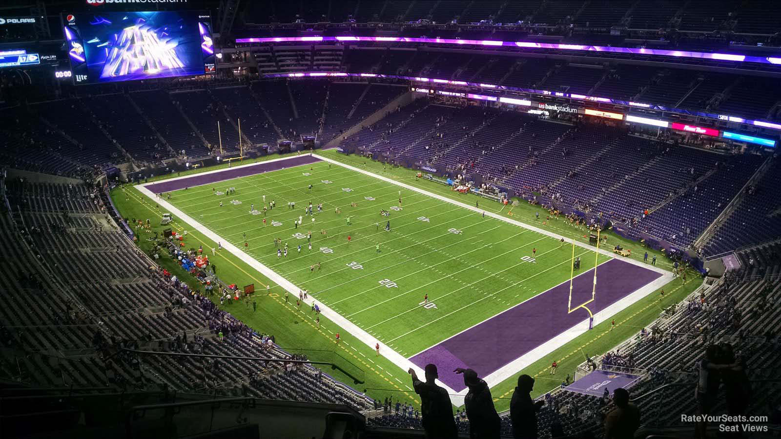 section 333, row 11 seat view  for football - u.s. bank stadium