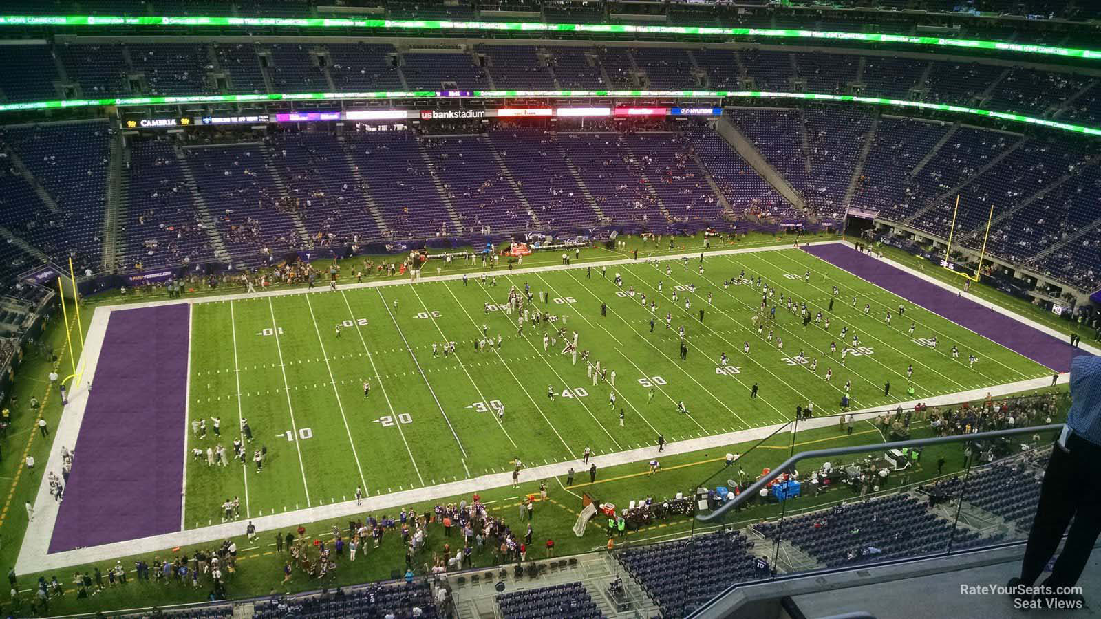section 344, row 5 seat view  for football - u.s. bank stadium