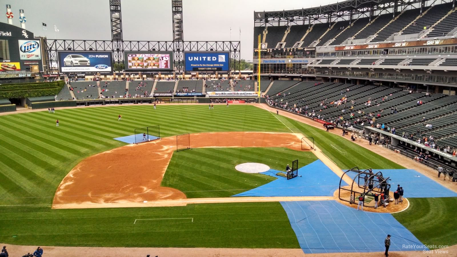 section 338, row 3 seat view  - rate field