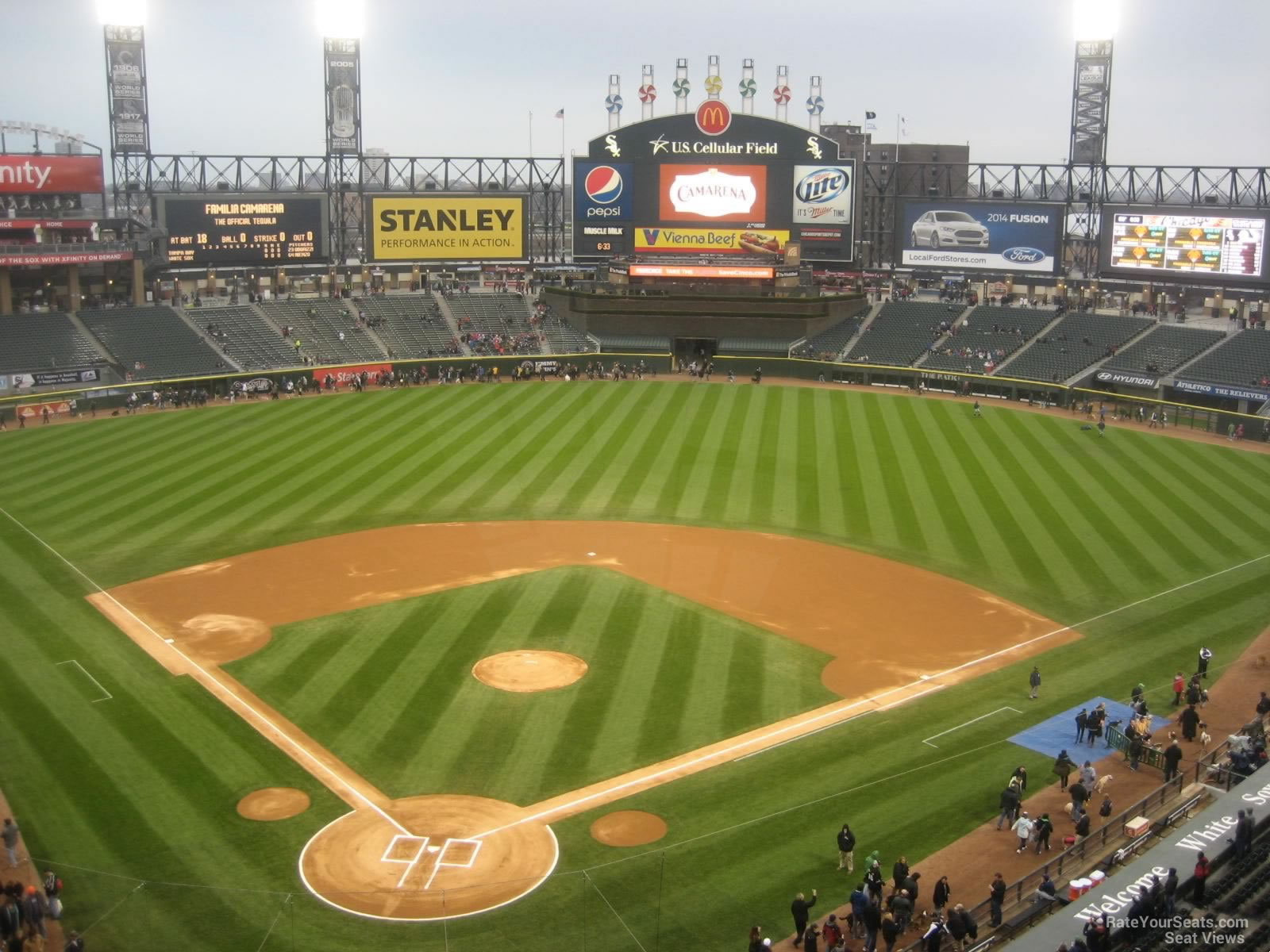 section 530, row 1 seat view  - rate field