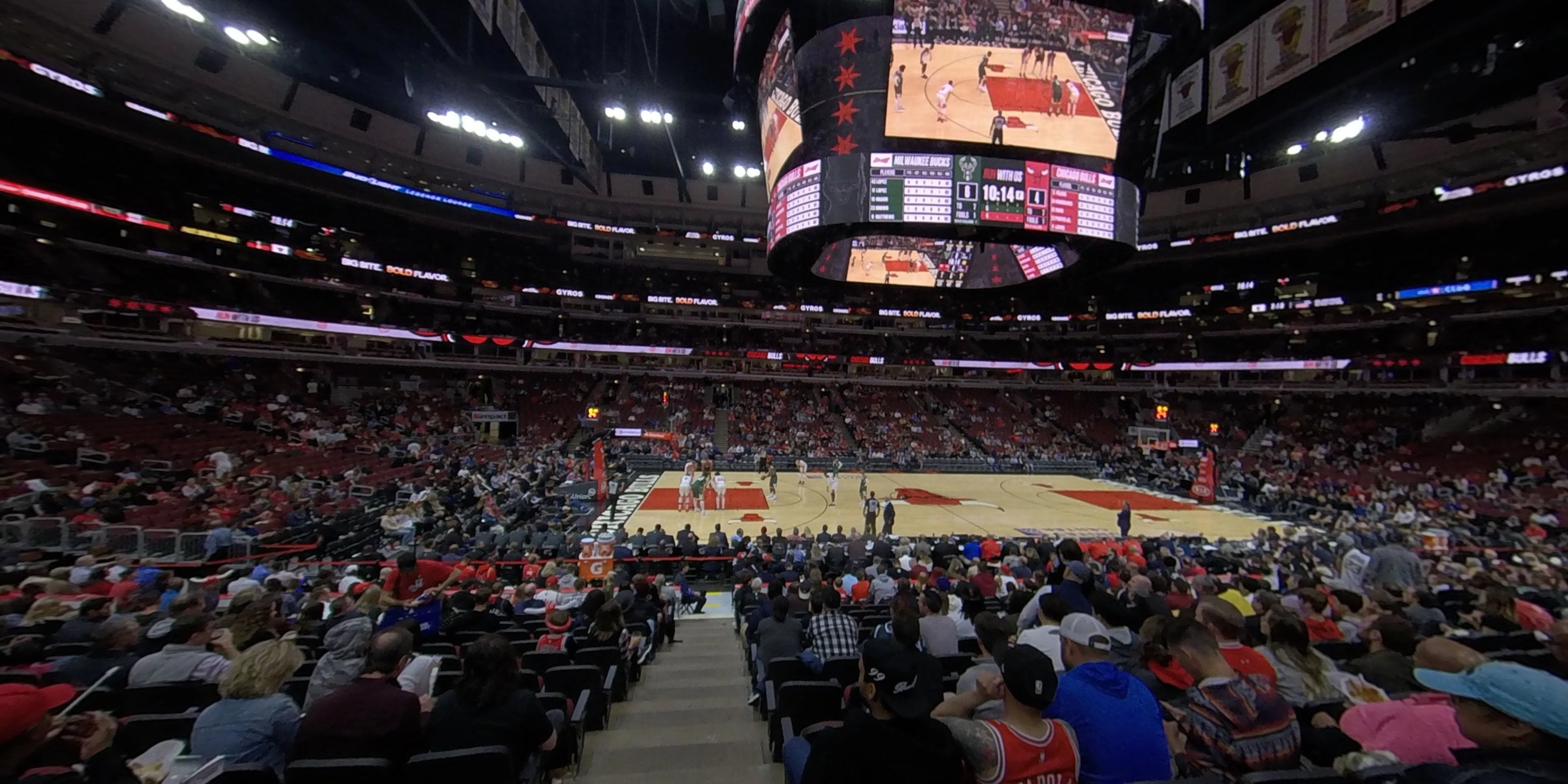 section 101 panoramic seat view  for basketball - united center