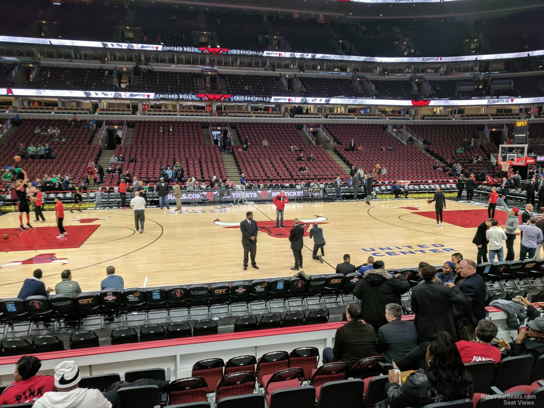 section 112, row 7 seat view  for basketball - united center