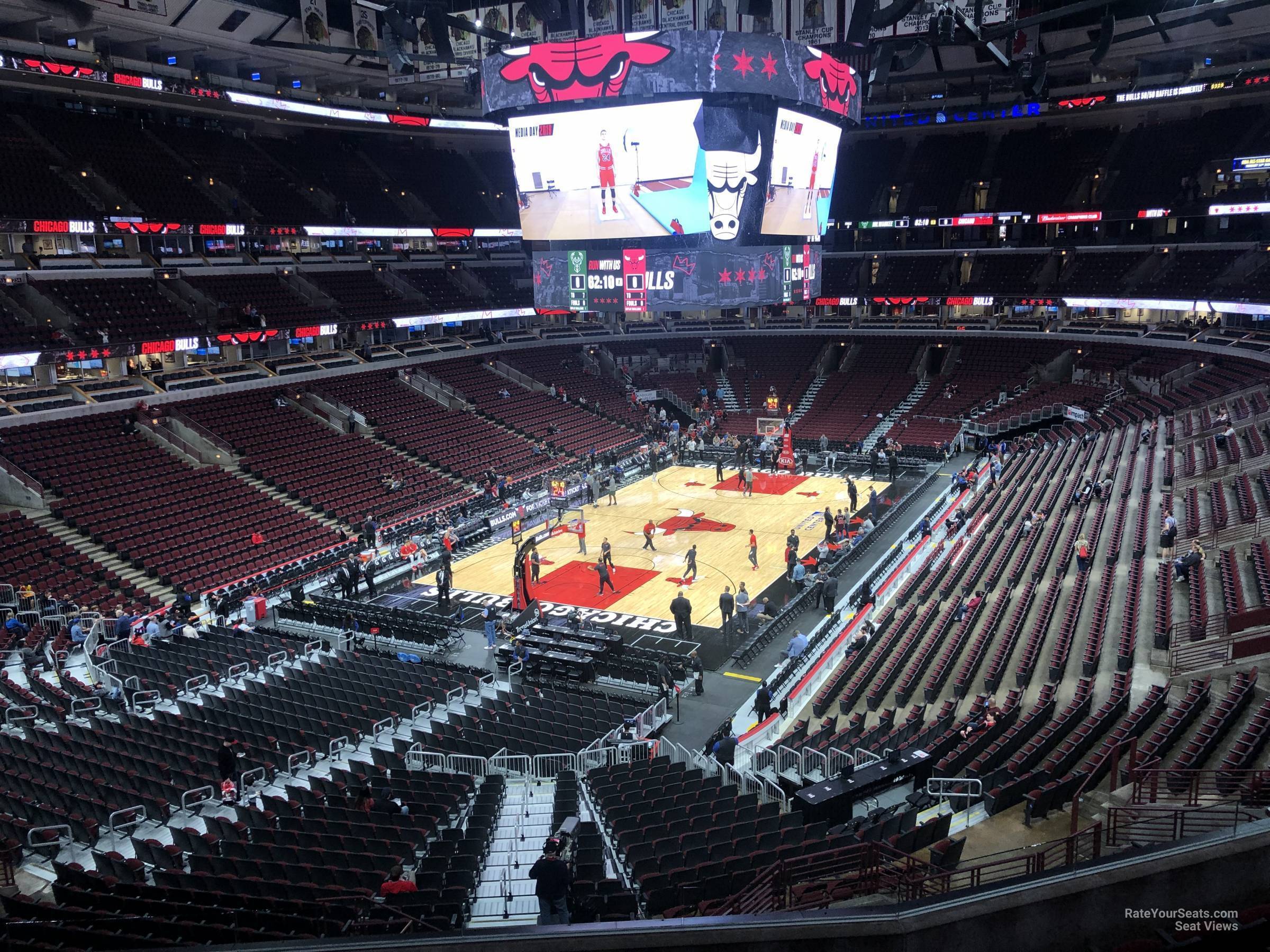 section 223, row 8 seat view  for basketball - united center