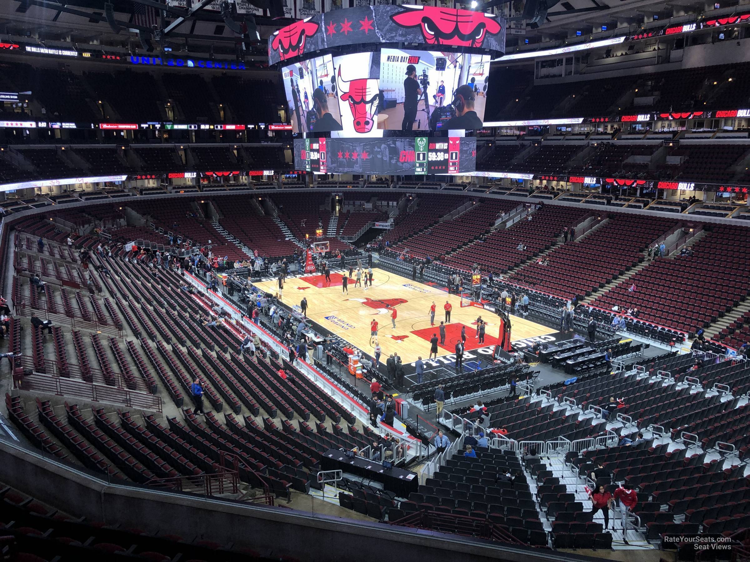 section 229, row 8 seat view for basketball - united center