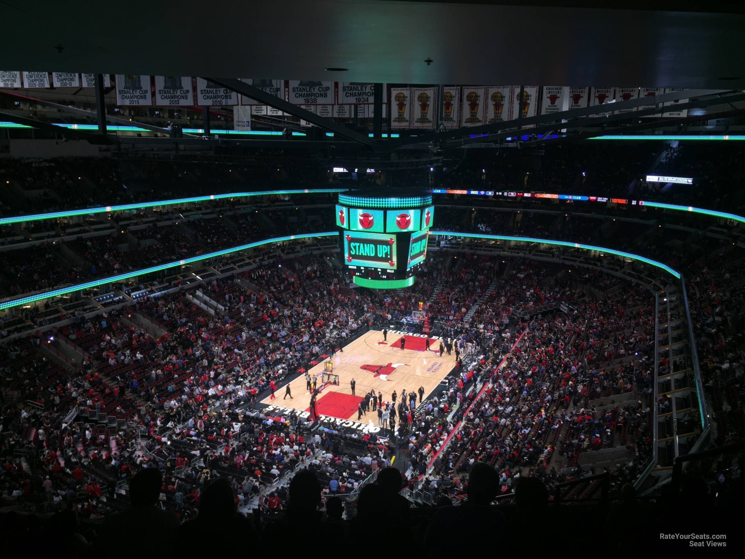 section 307, row 17 seat view  for basketball - united center
