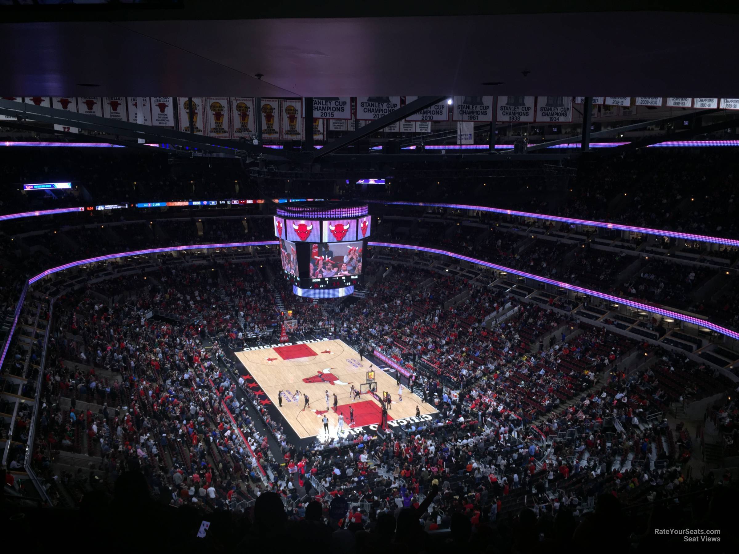 section 311, row 17 seat view  for basketball - united center