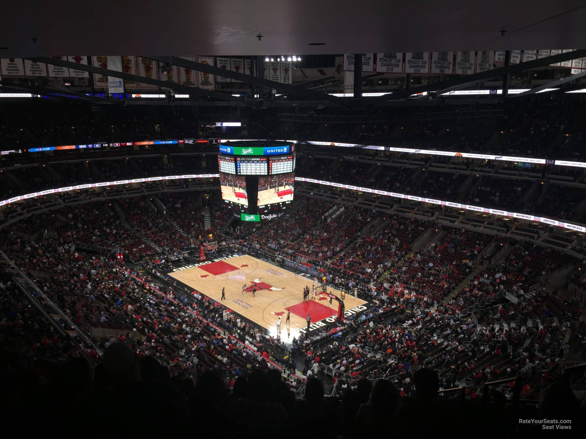 section 313, row 17 seat view  for basketball - united center