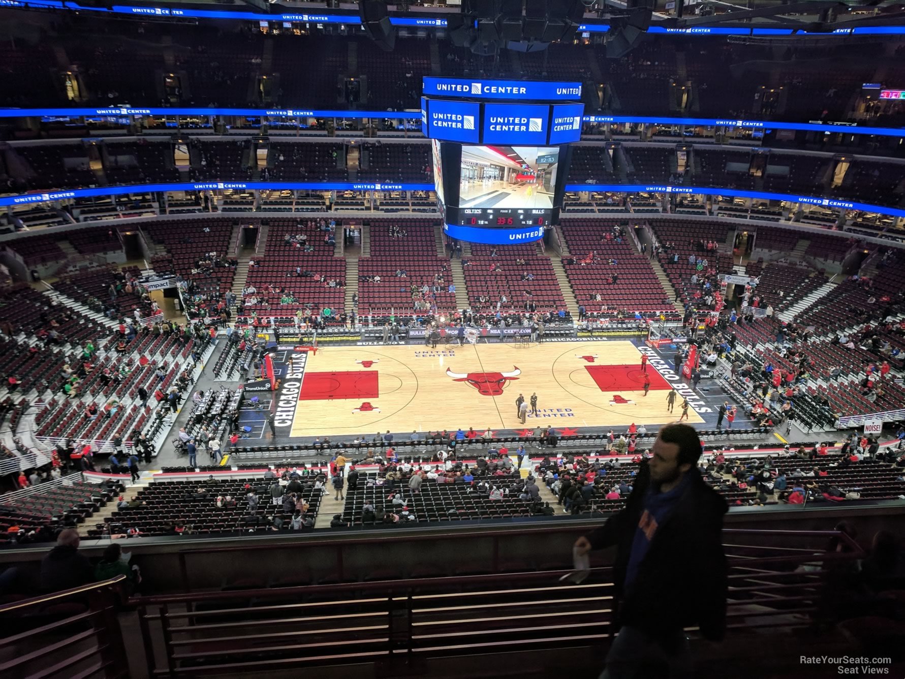 section 318, row 9 seat view  for basketball - united center