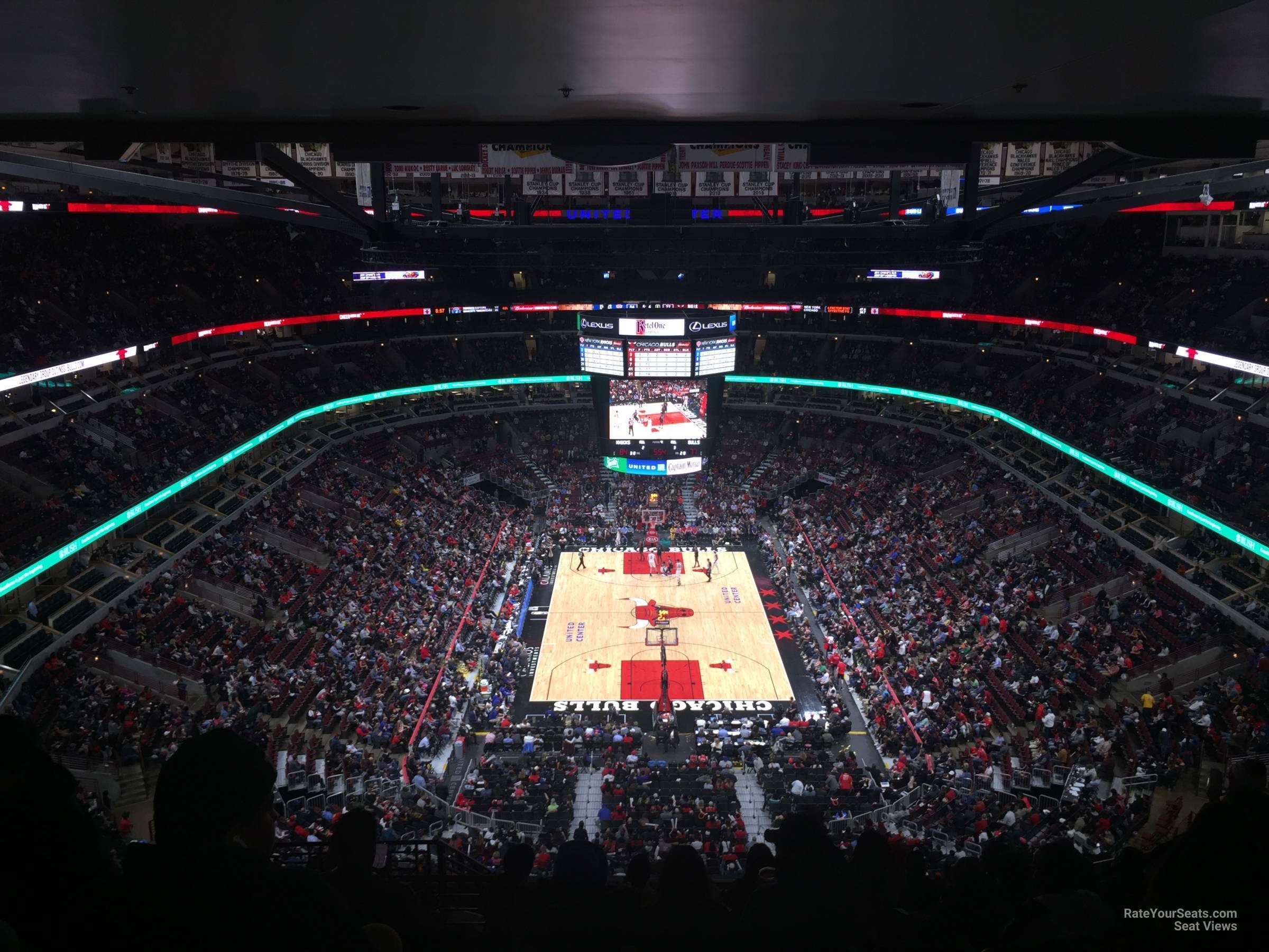 section 326, row 17 seat view  for basketball - united center