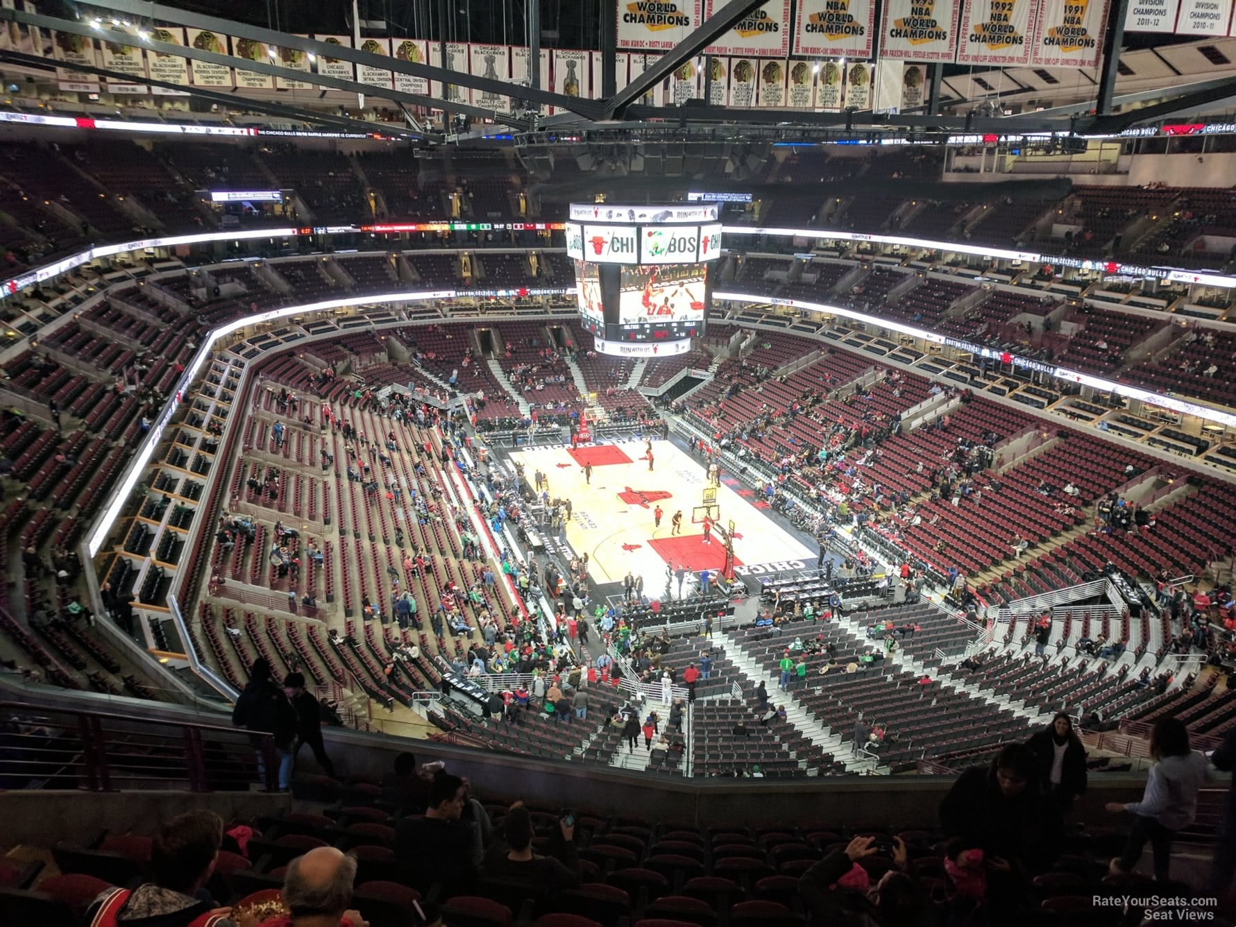 section 328, row 12 seat view  for basketball - united center