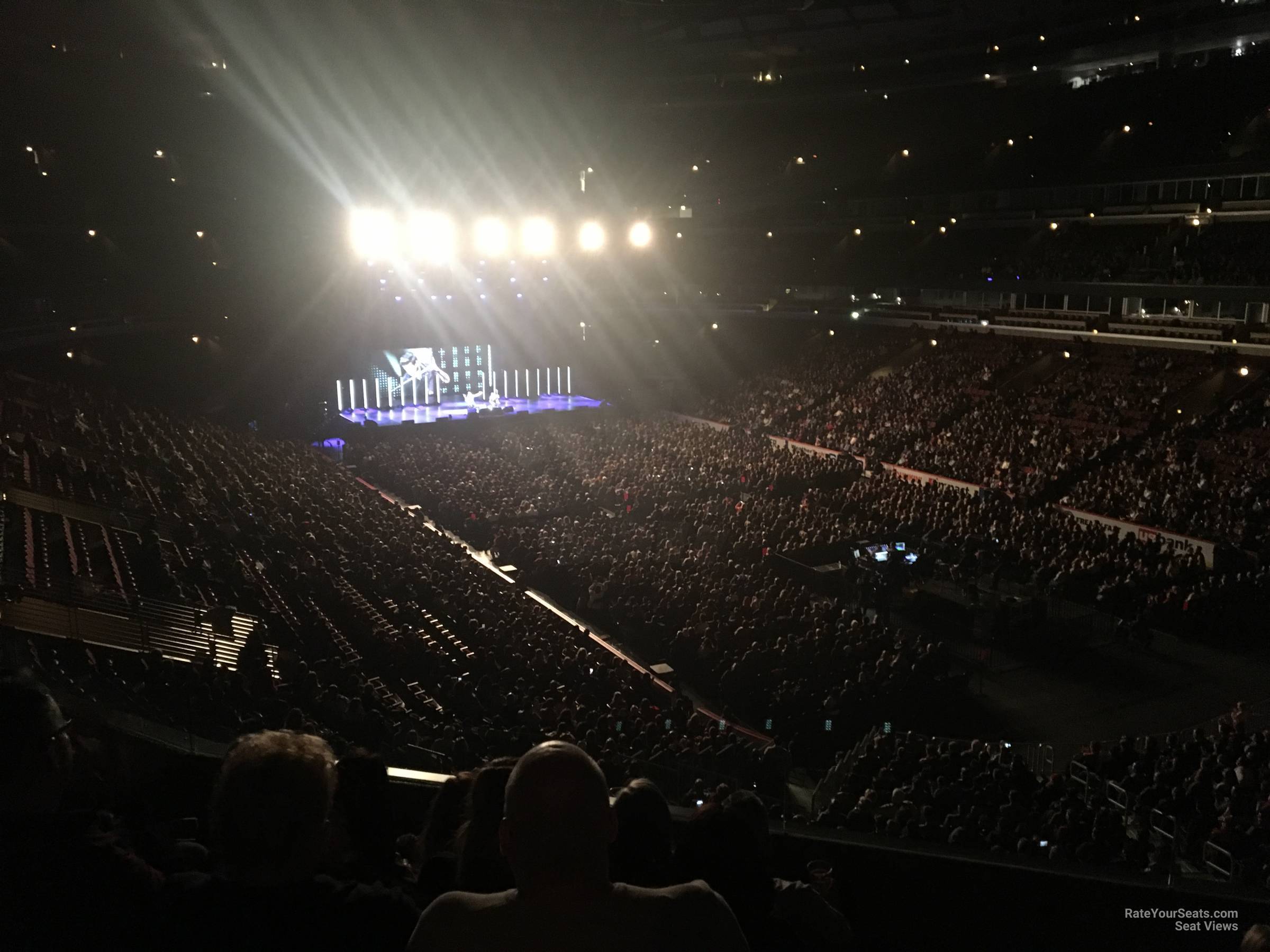 section 212, row 4 seat view  for concert - united center