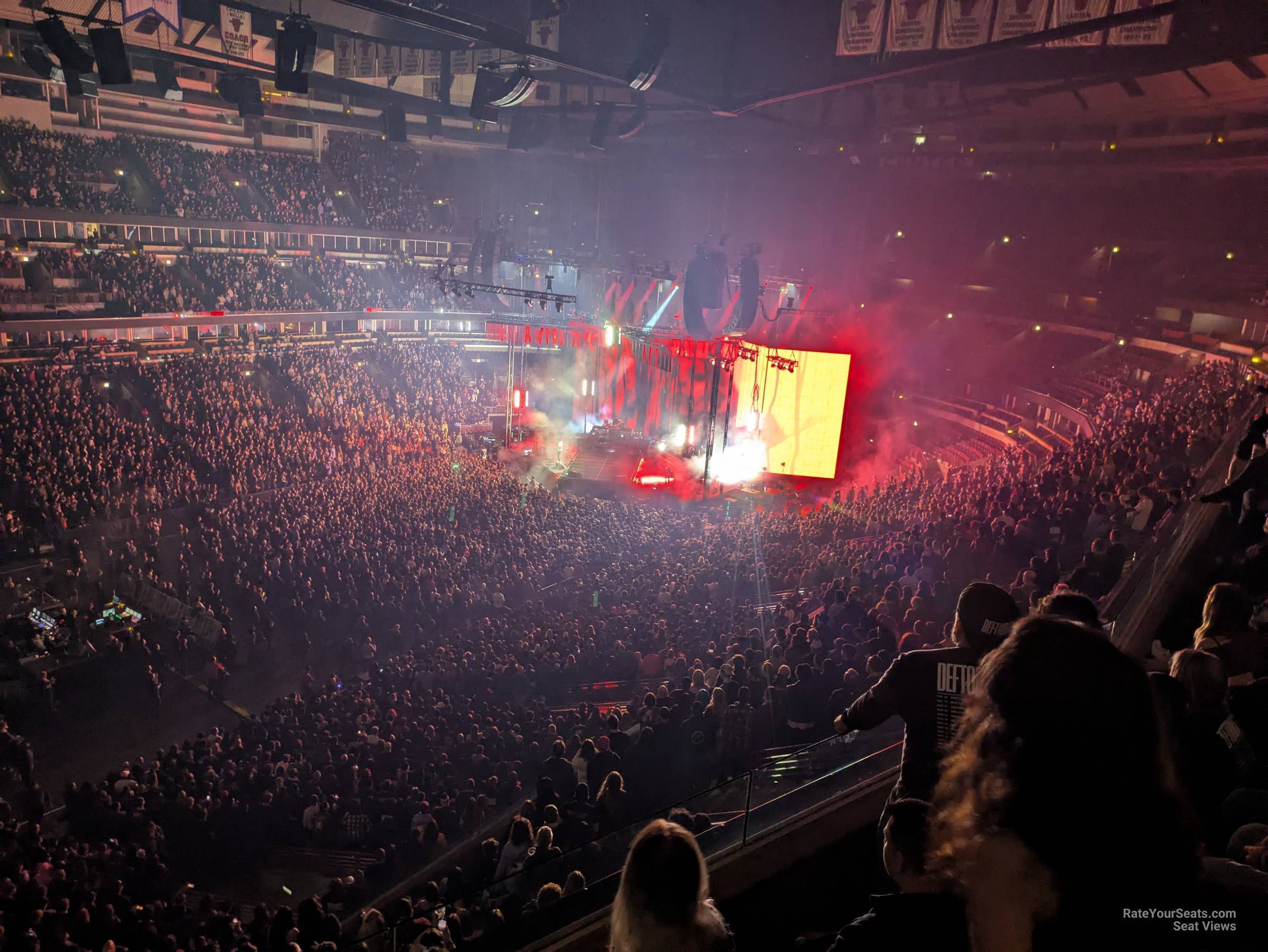 section 304, row 4 seat view  for concert - united center
