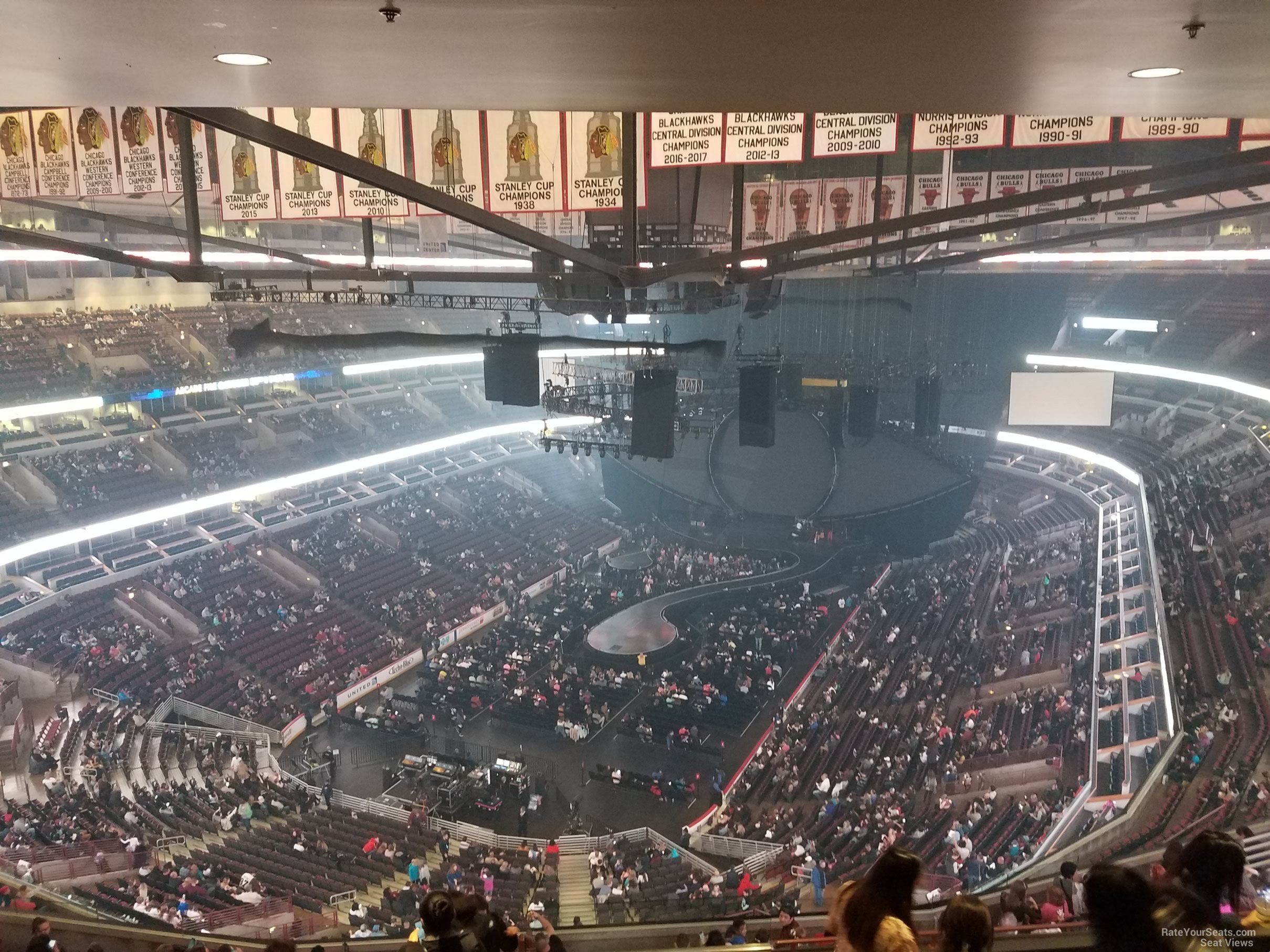 section 307, row 17 seat view  for concert - united center