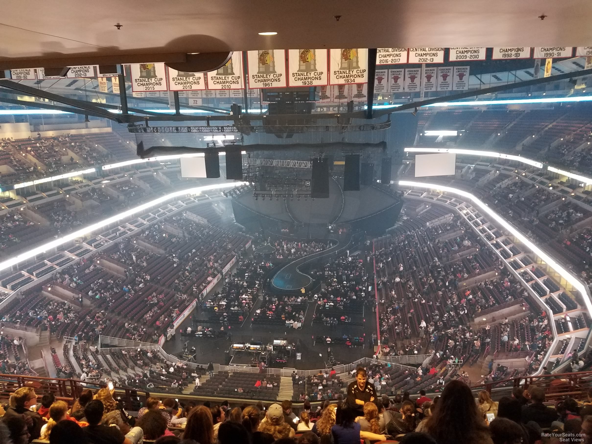 section 308, row 17 seat view  for concert - united center