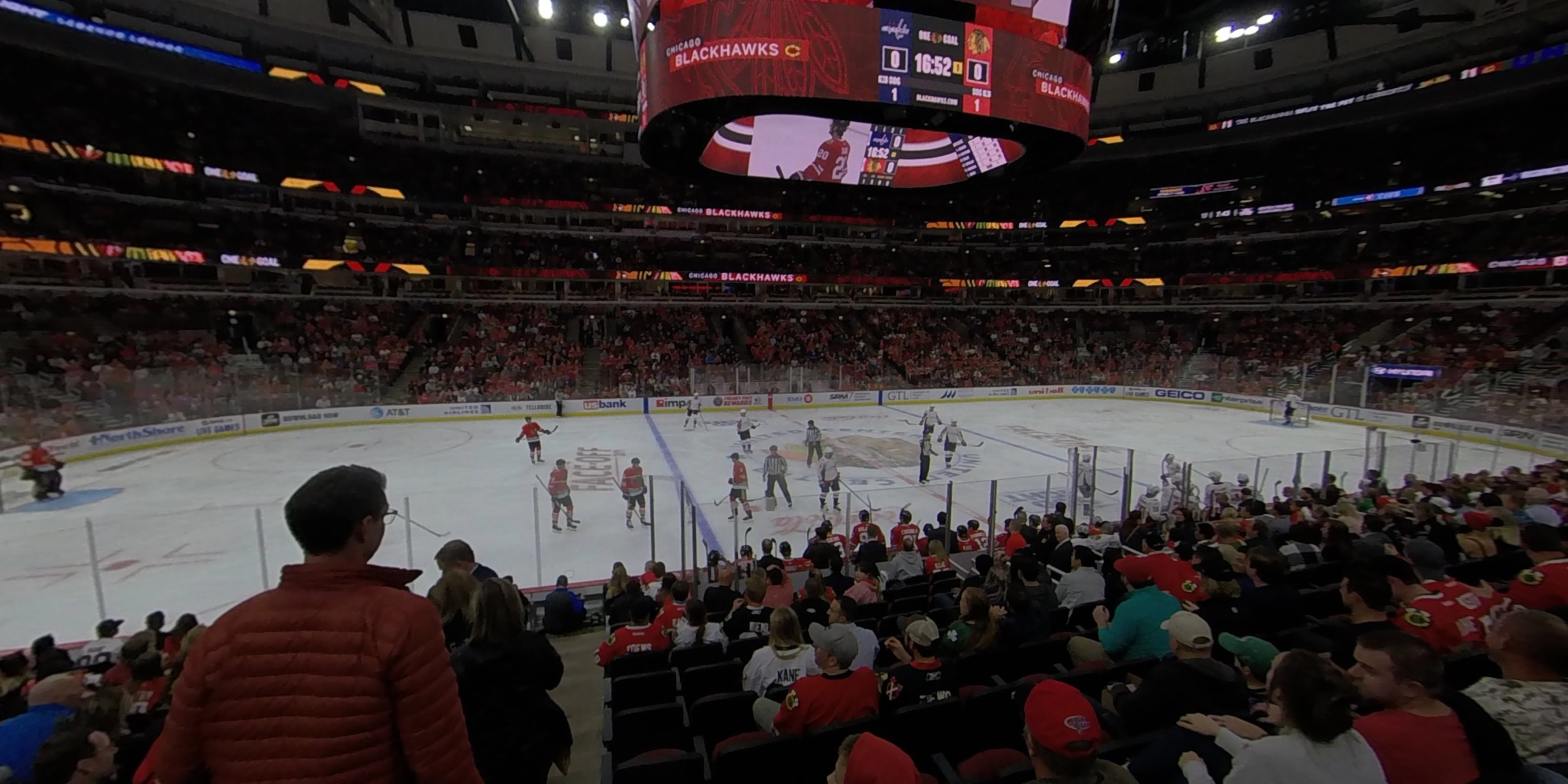 section 101 panoramic seat view  for hockey - united center
