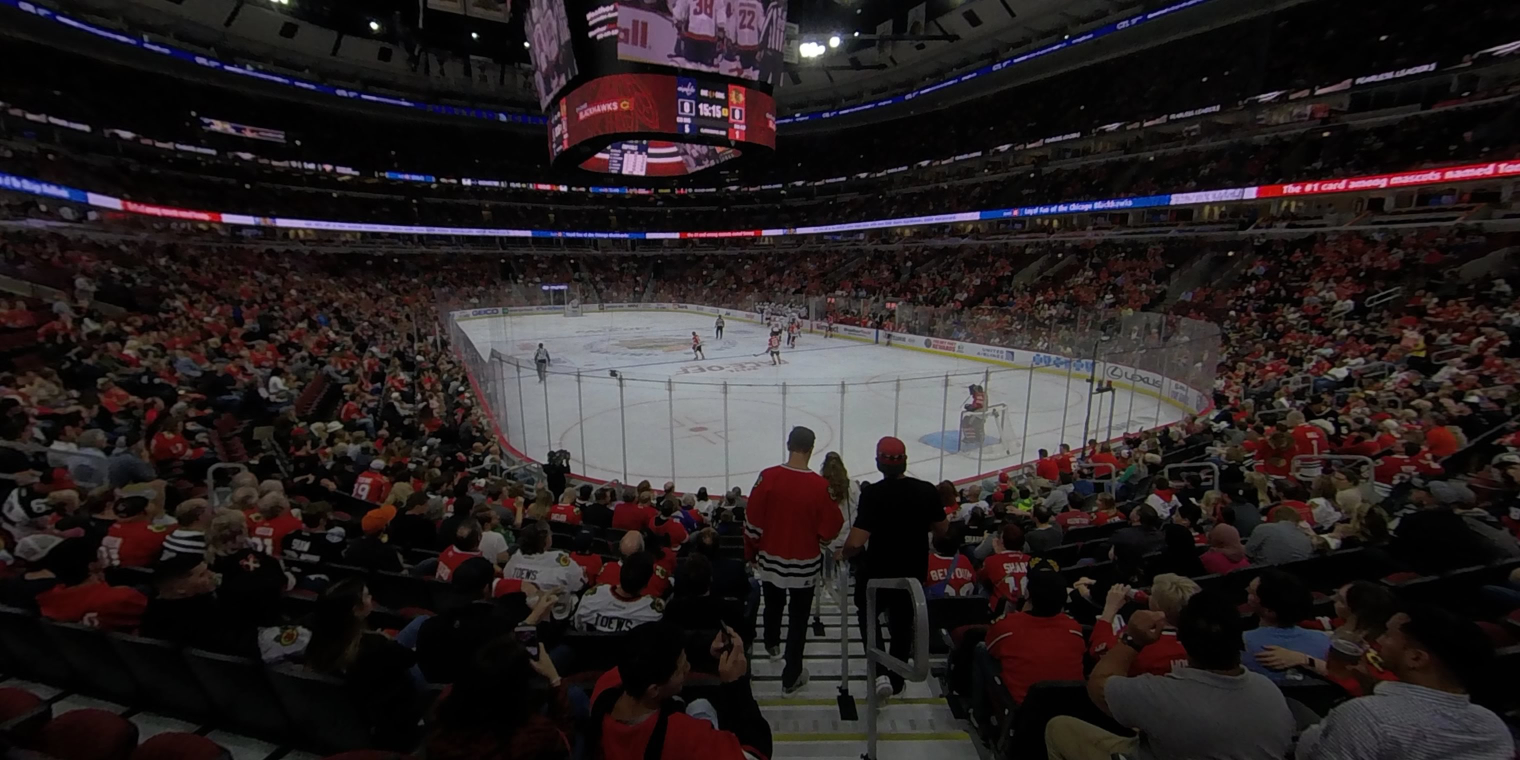 section 107 panoramic seat view  for hockey - united center