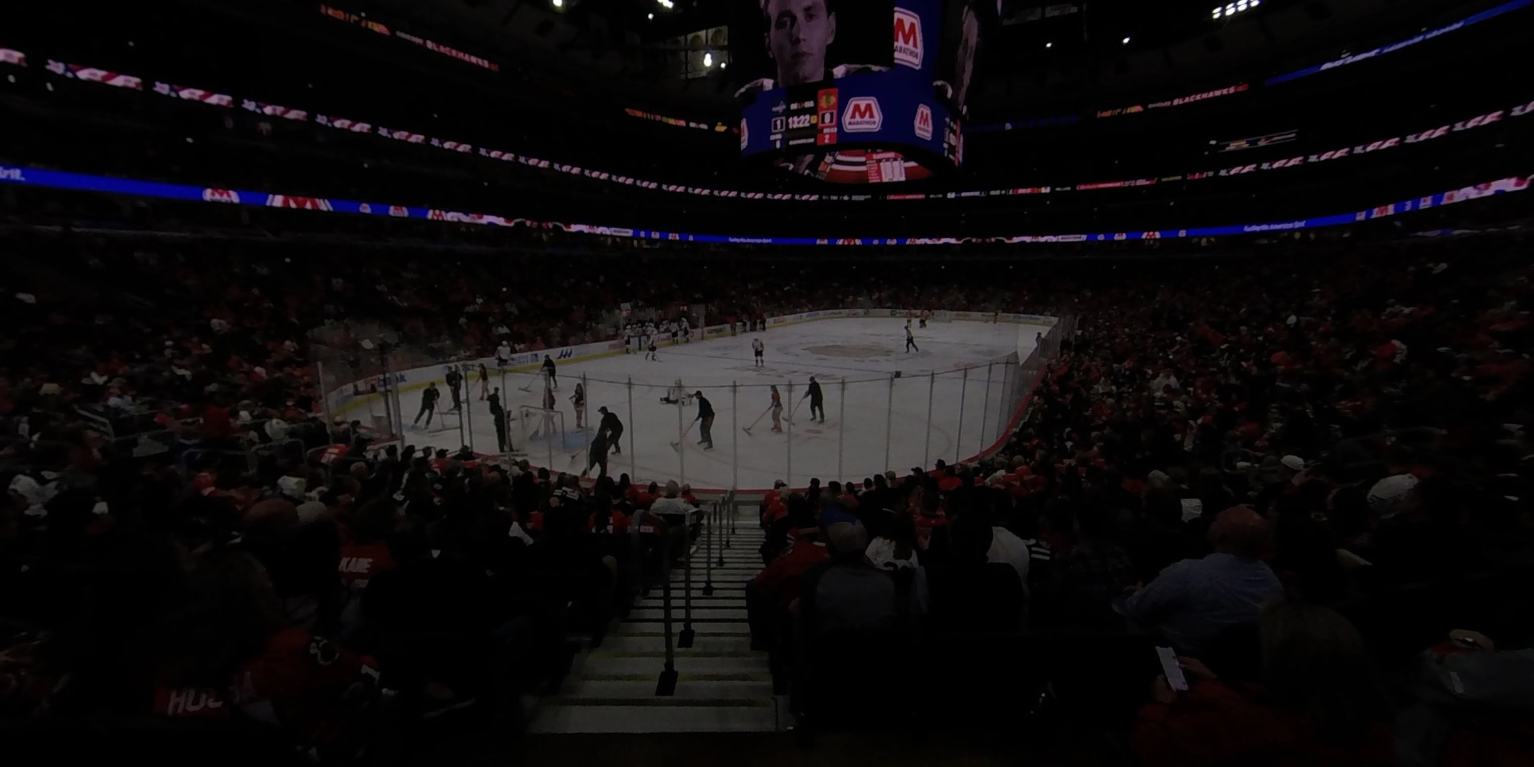 section 115 panoramic seat view  for hockey - united center