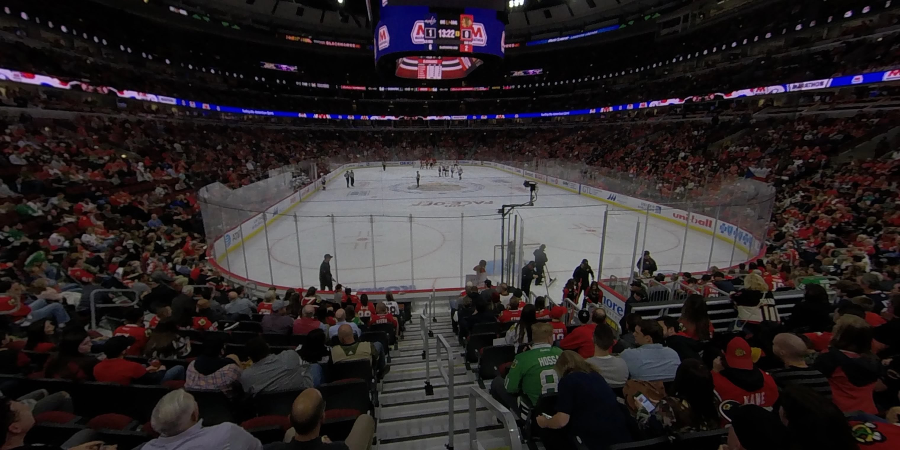 section 117 panoramic seat view  for hockey - united center