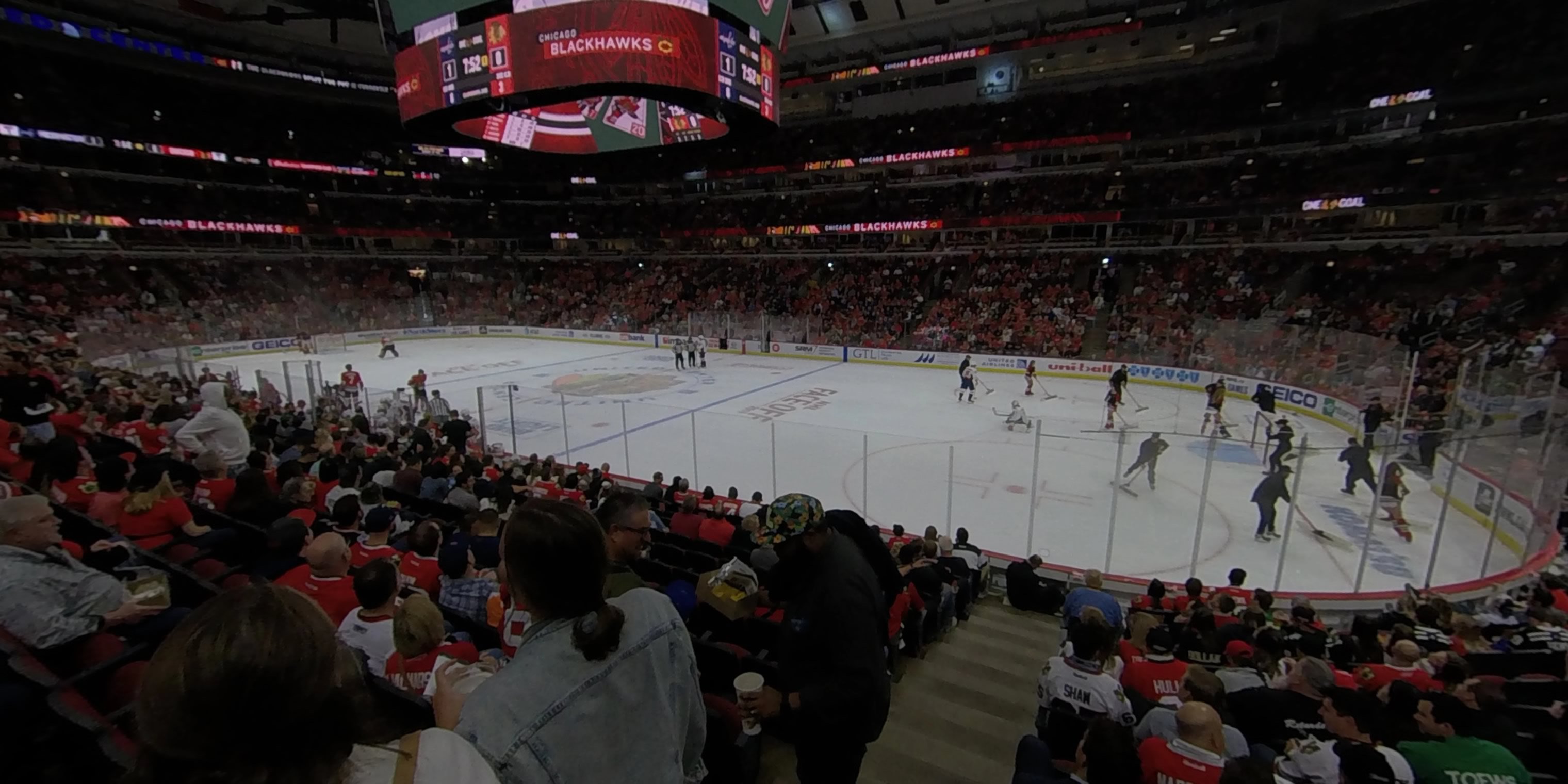section 120 panoramic seat view  for hockey - united center