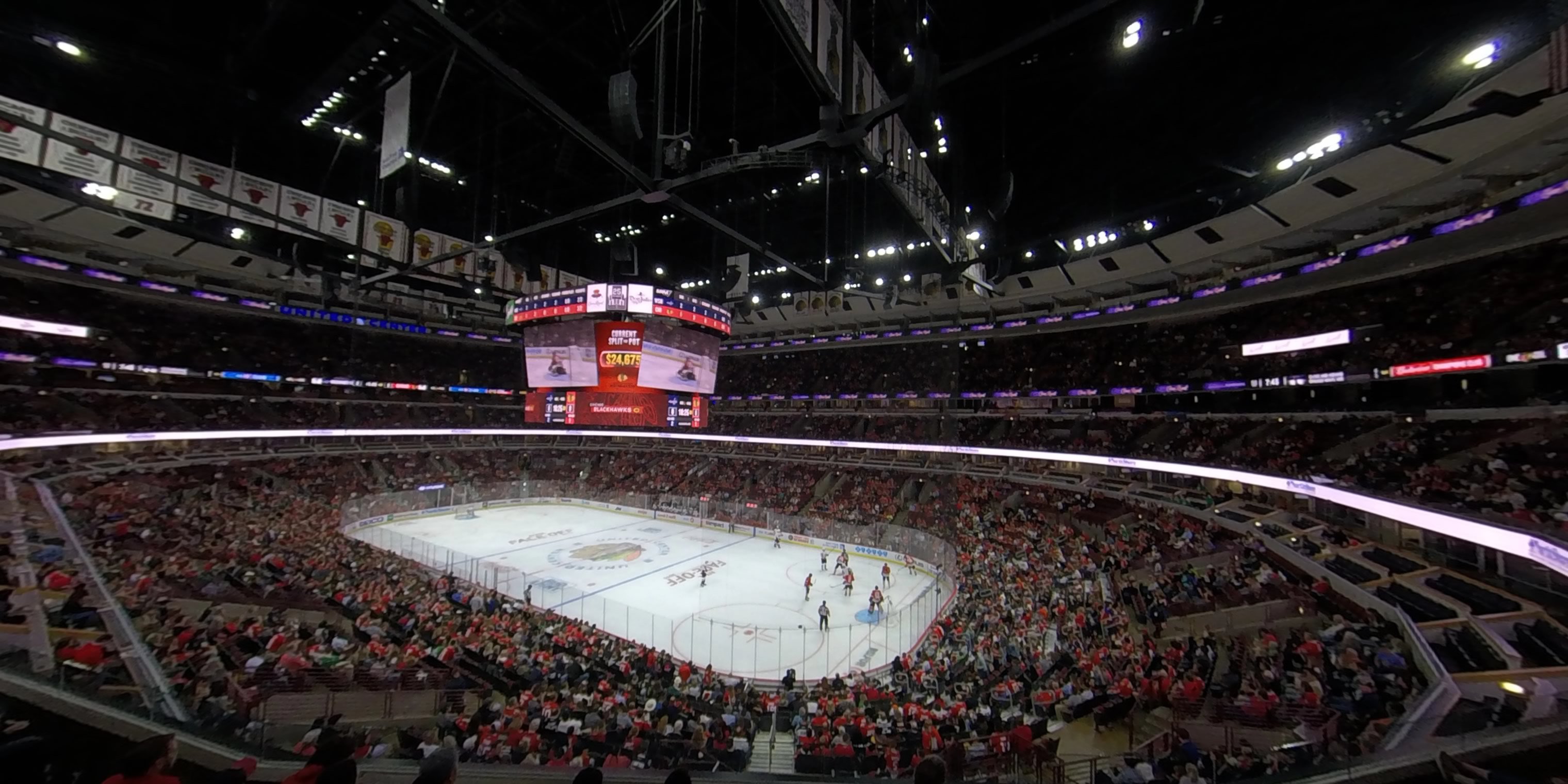 section 213 panoramic seat view  for hockey - united center