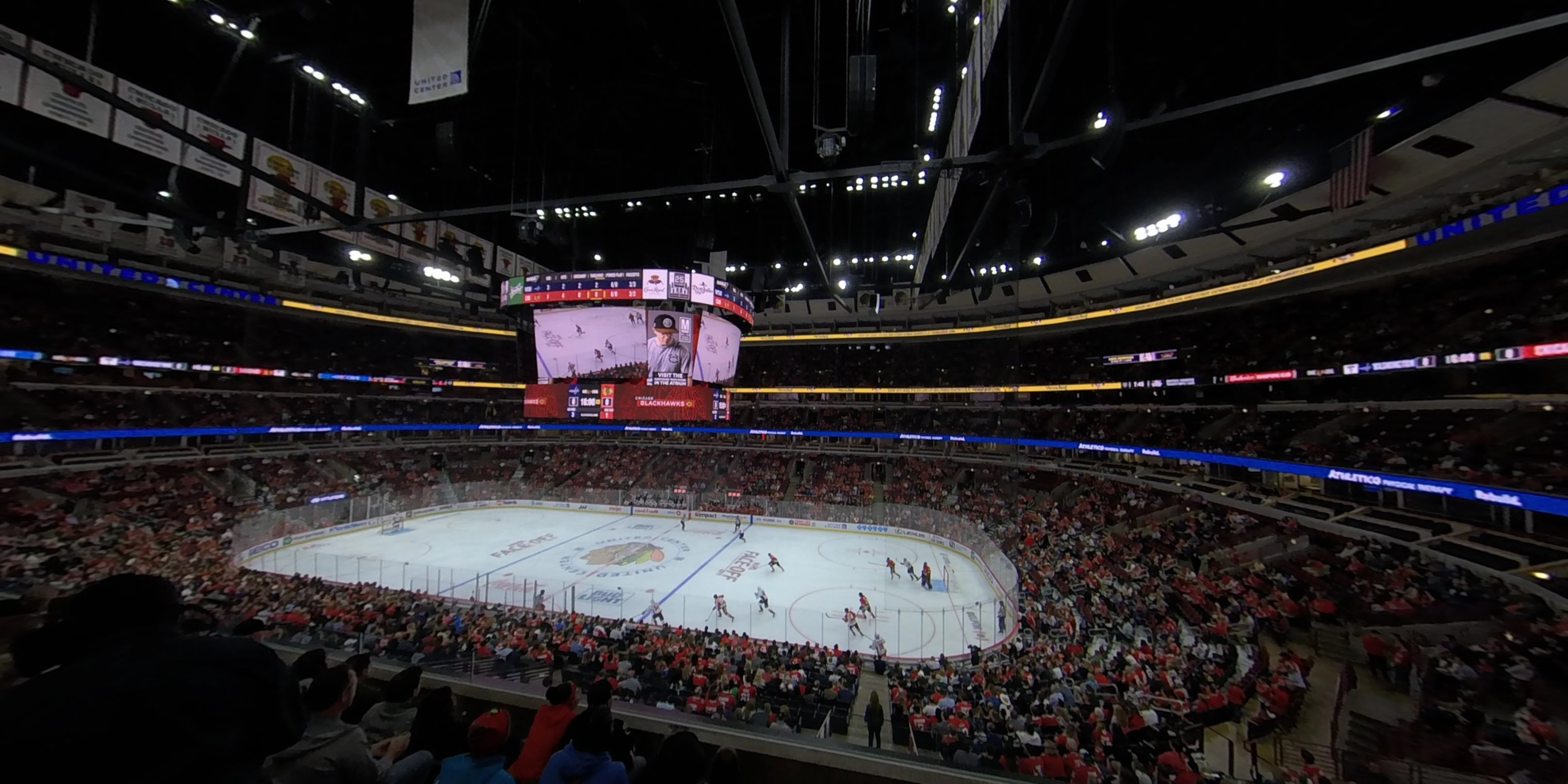 section 215 panoramic seat view  for hockey - united center