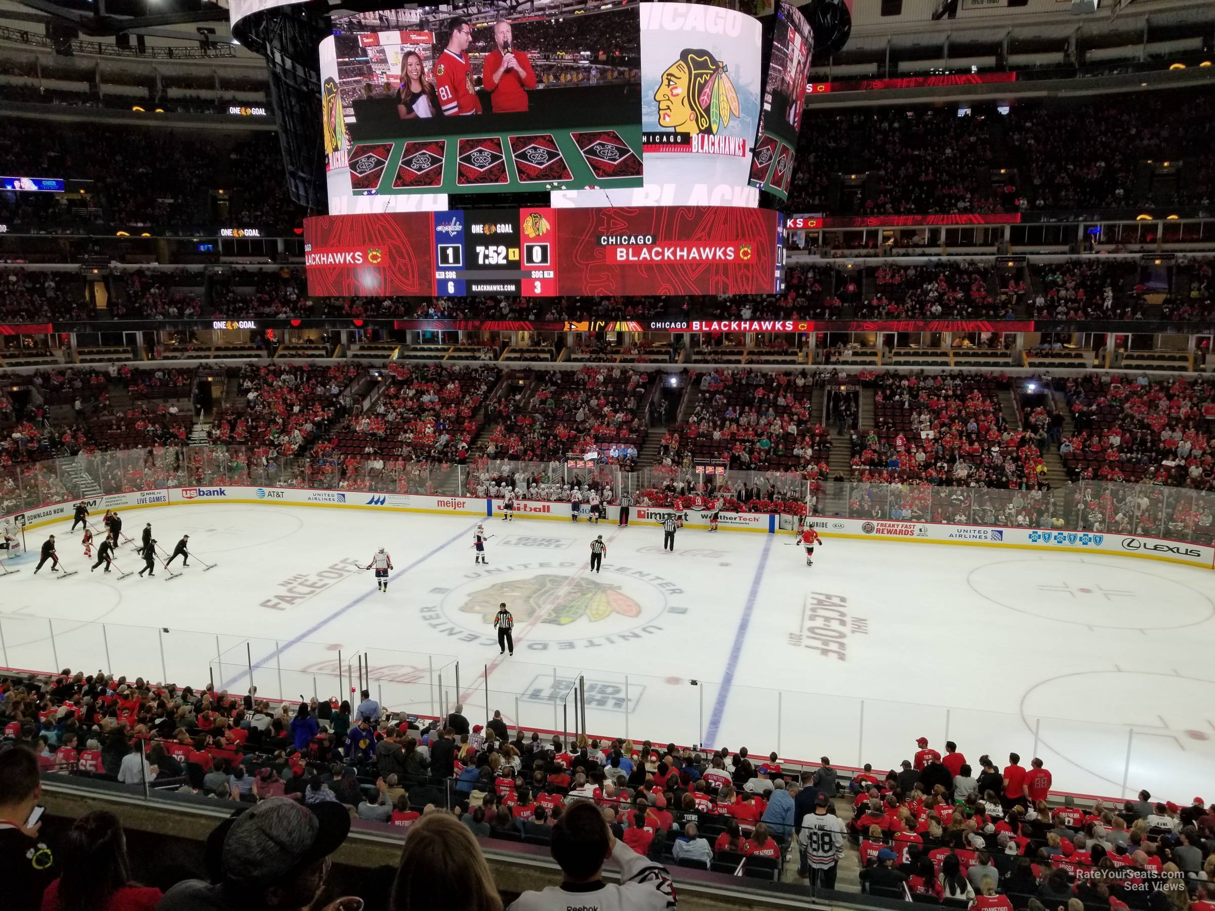 section 216, row 4 seat view  for hockey - united center