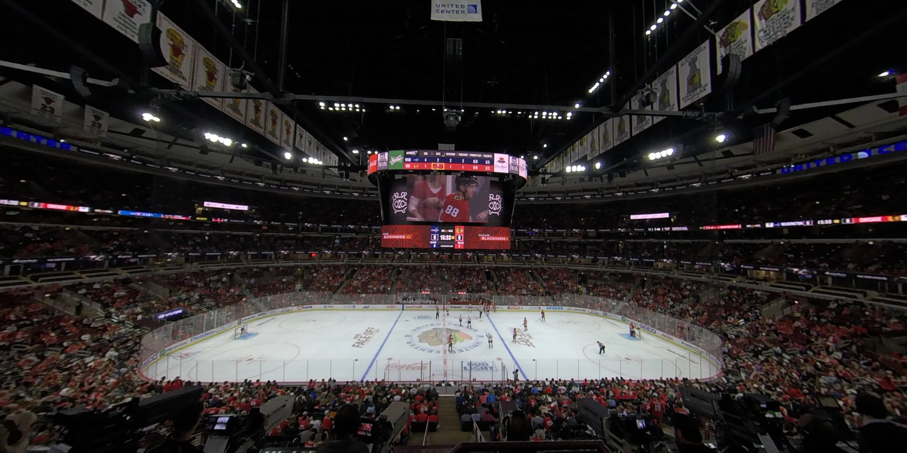section 217 panoramic seat view  for hockey - united center