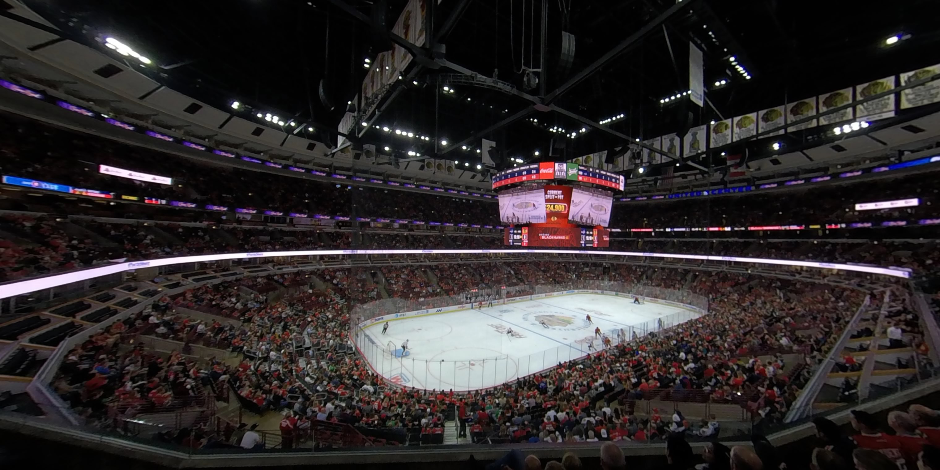 section 221 panoramic seat view  for hockey - united center