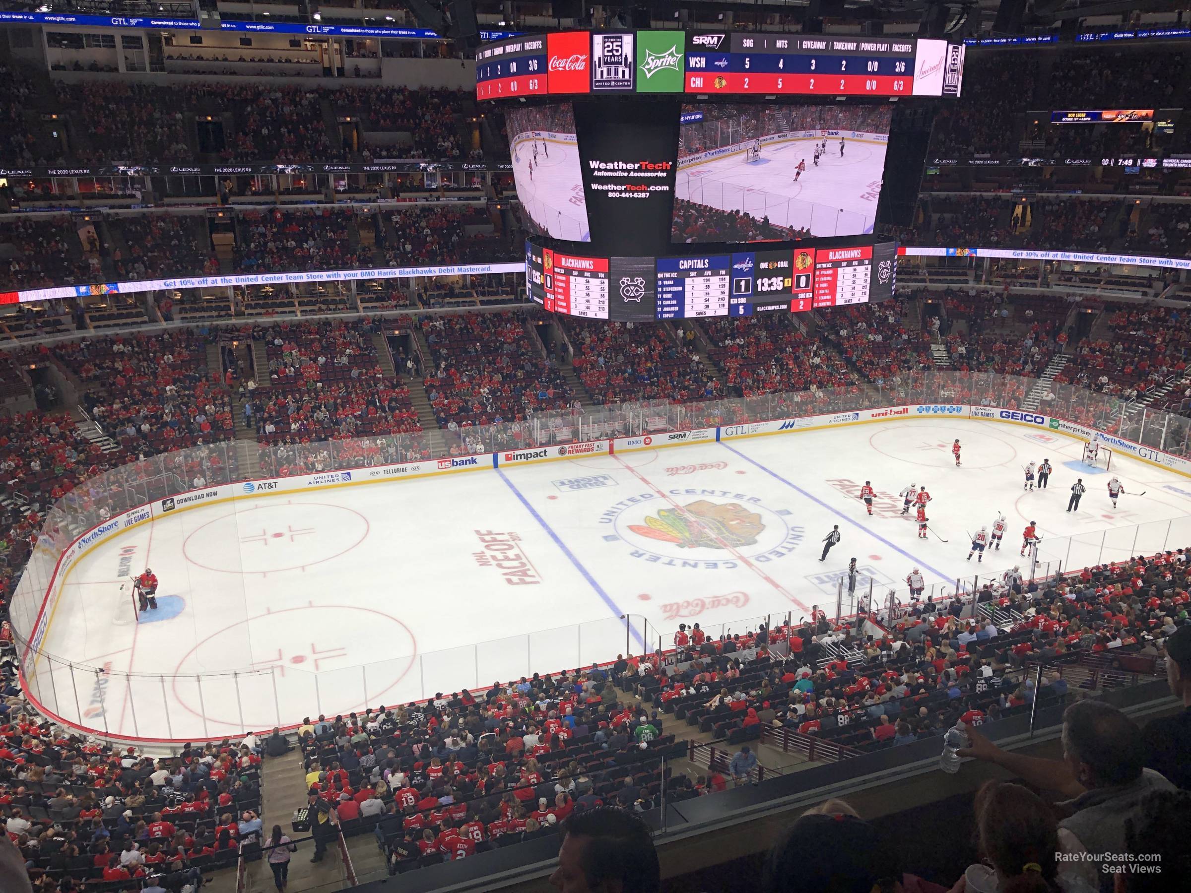 section 302, row 3 seat view  for hockey - united center