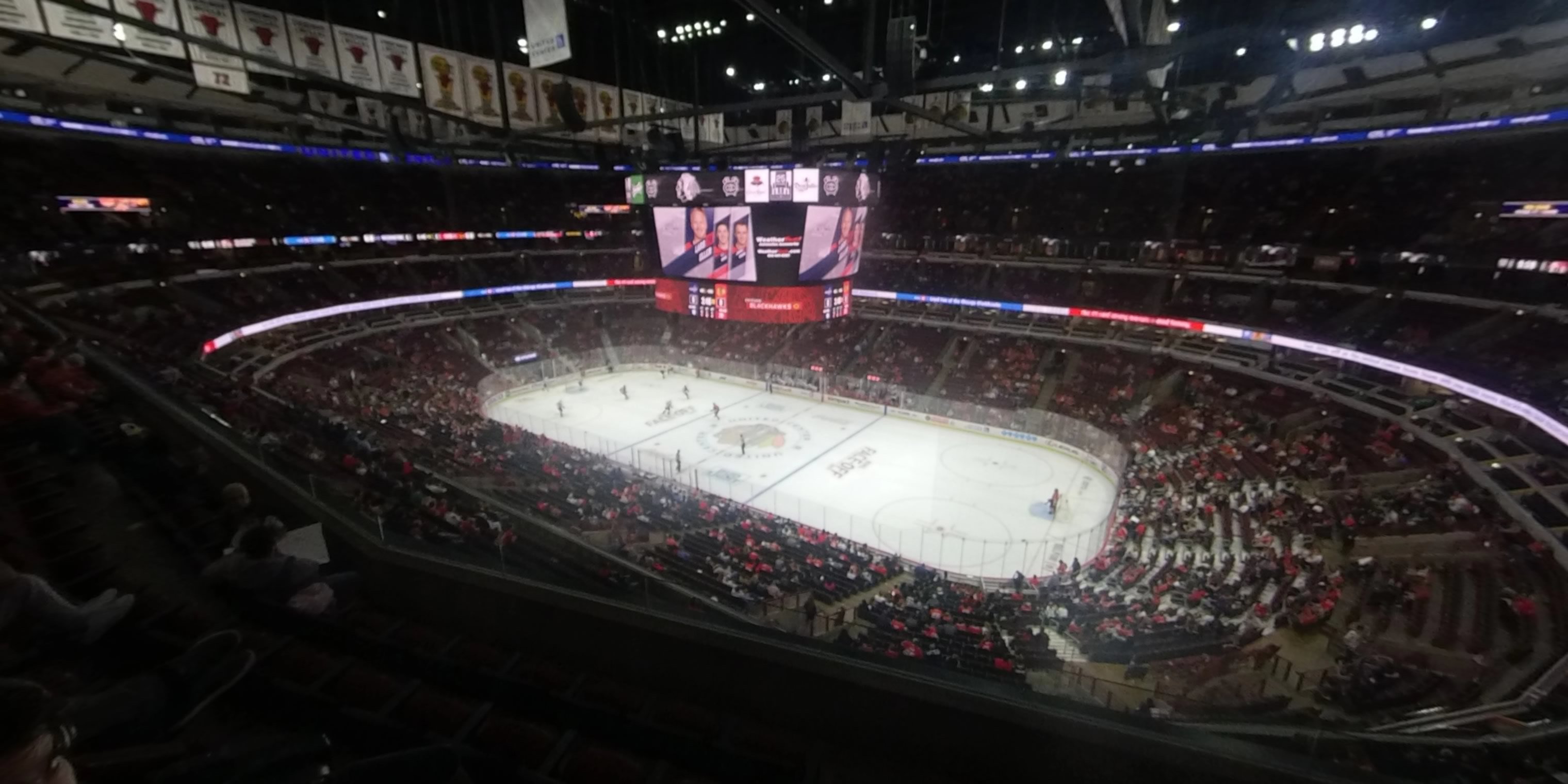section 314 panoramic seat view  for hockey - united center