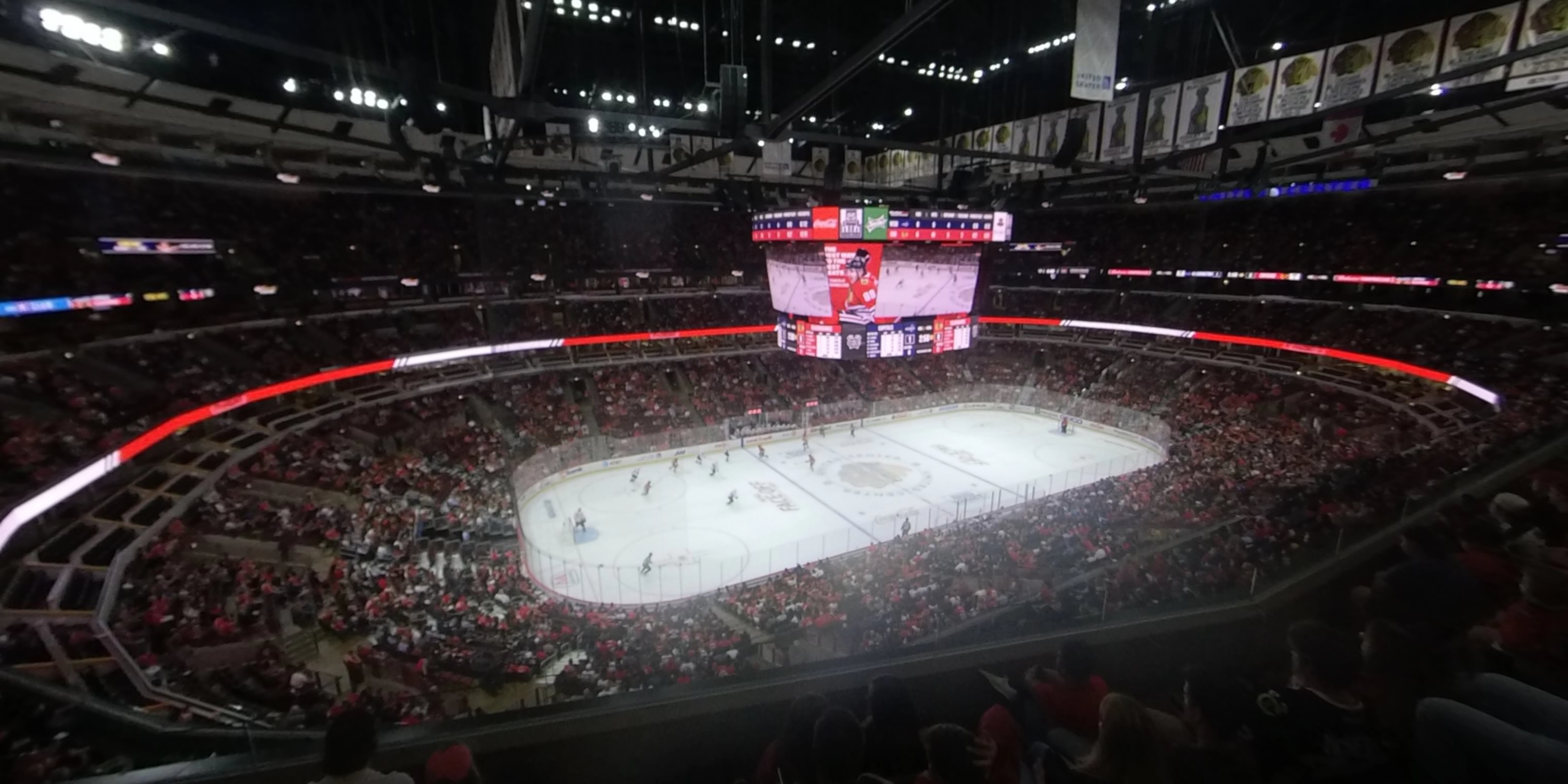 section 320 panoramic seat view  for hockey - united center