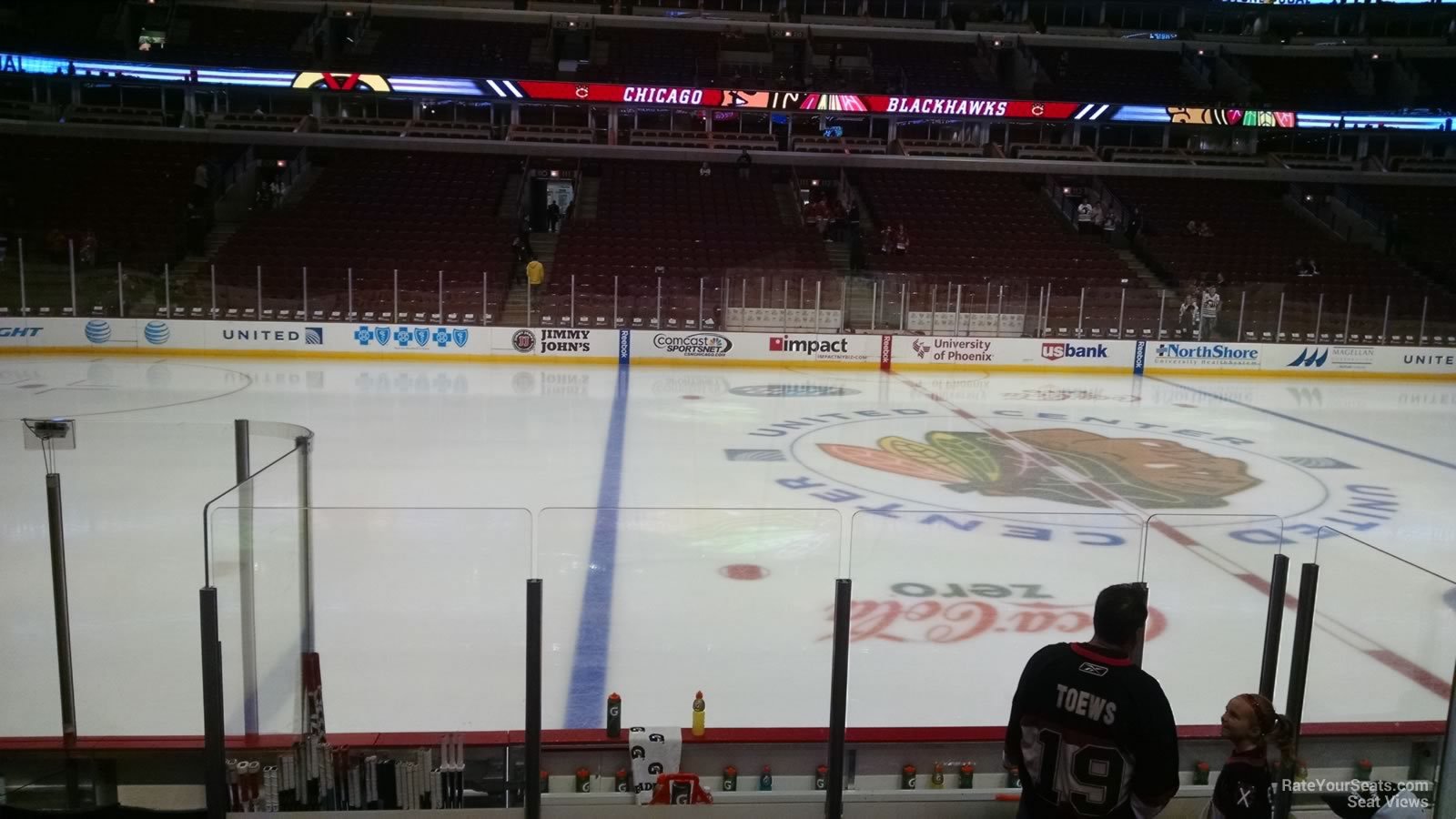section 101, row 7 seat view  for hockey - united center