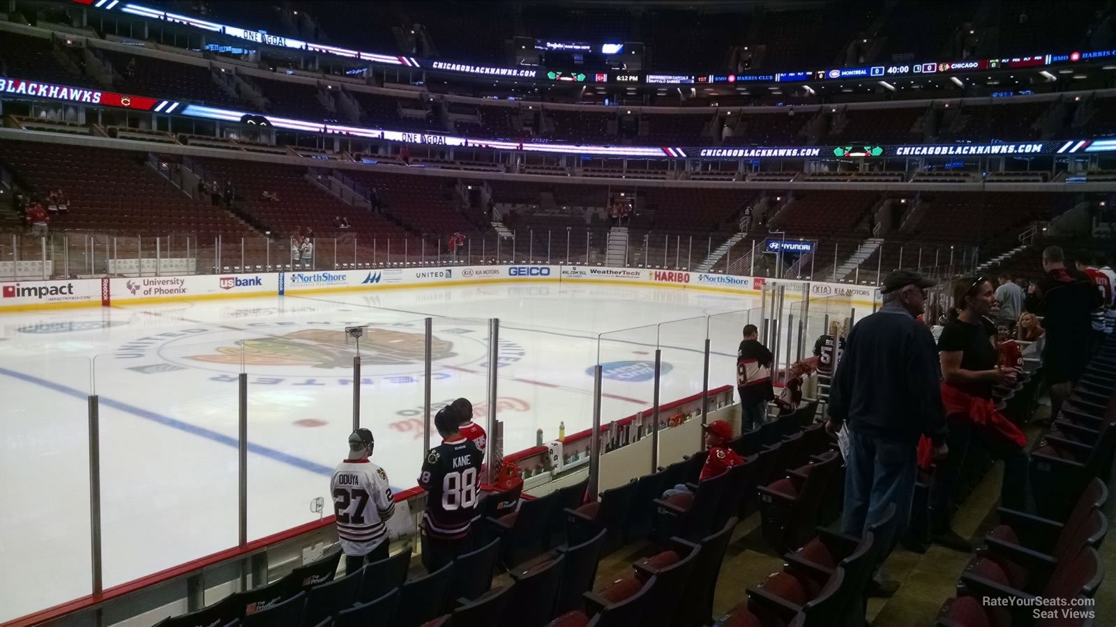 section 102, row 7 seat view  for hockey - united center