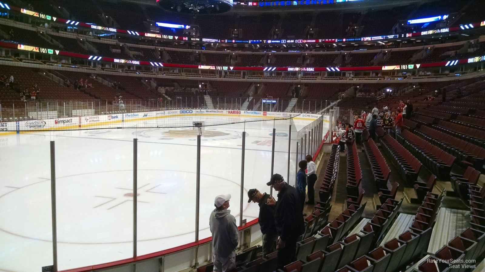 section 104, row 7 seat view  for hockey - united center
