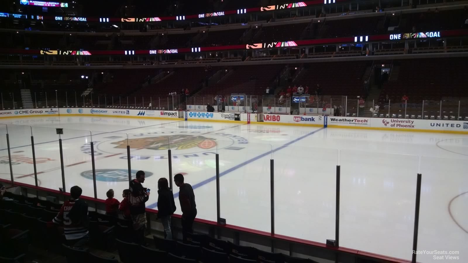 section 110, row 7 seat view  for hockey - united center