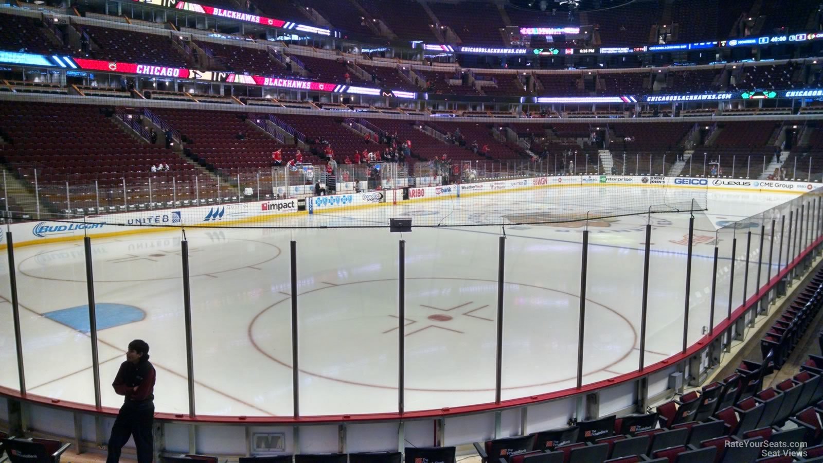 section 115, row 9 seat view  for hockey - united center