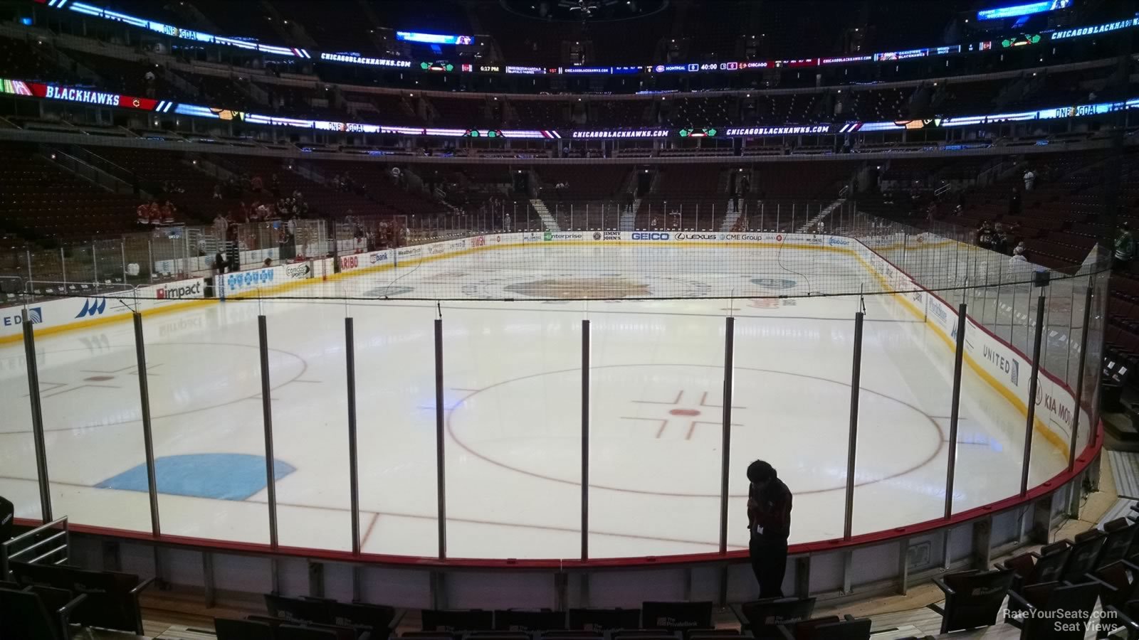 section 116, row 9 seat view  for hockey - united center