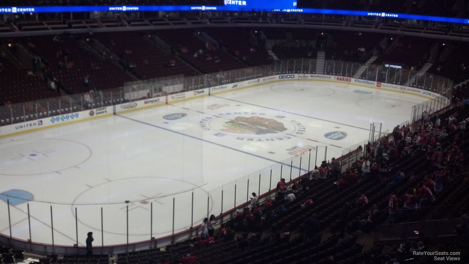section 205, row 7 seat view  for hockey - united center