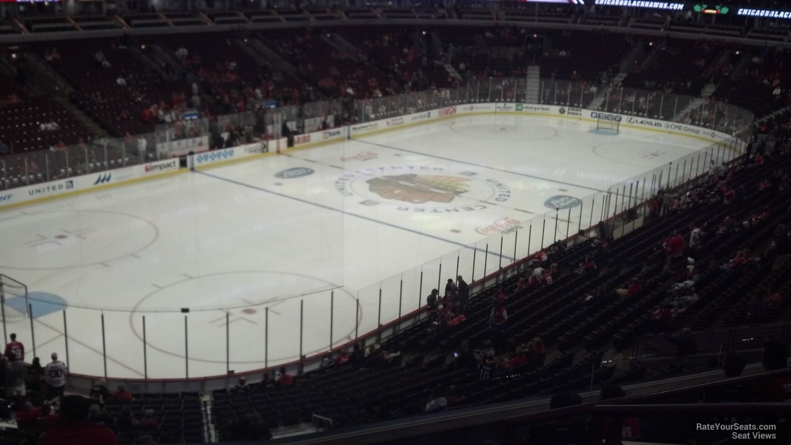 section 222, row 7 seat view  for hockey - united center