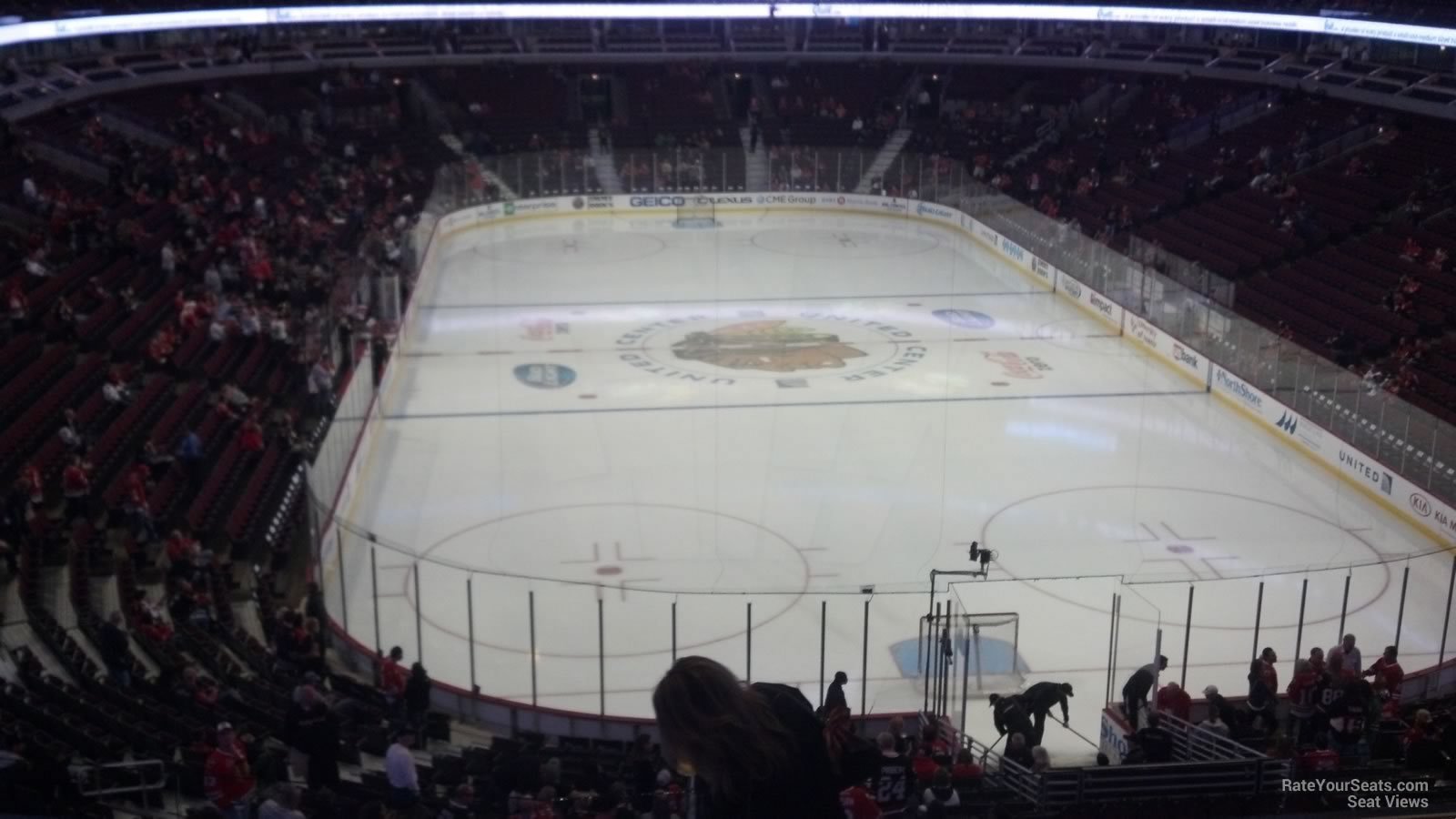 section 227, row 7 seat view  for hockey - united center