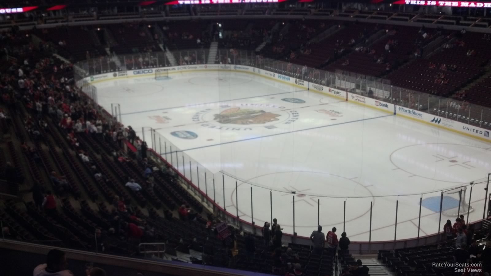 section 229, row 7 seat view  for hockey - united center