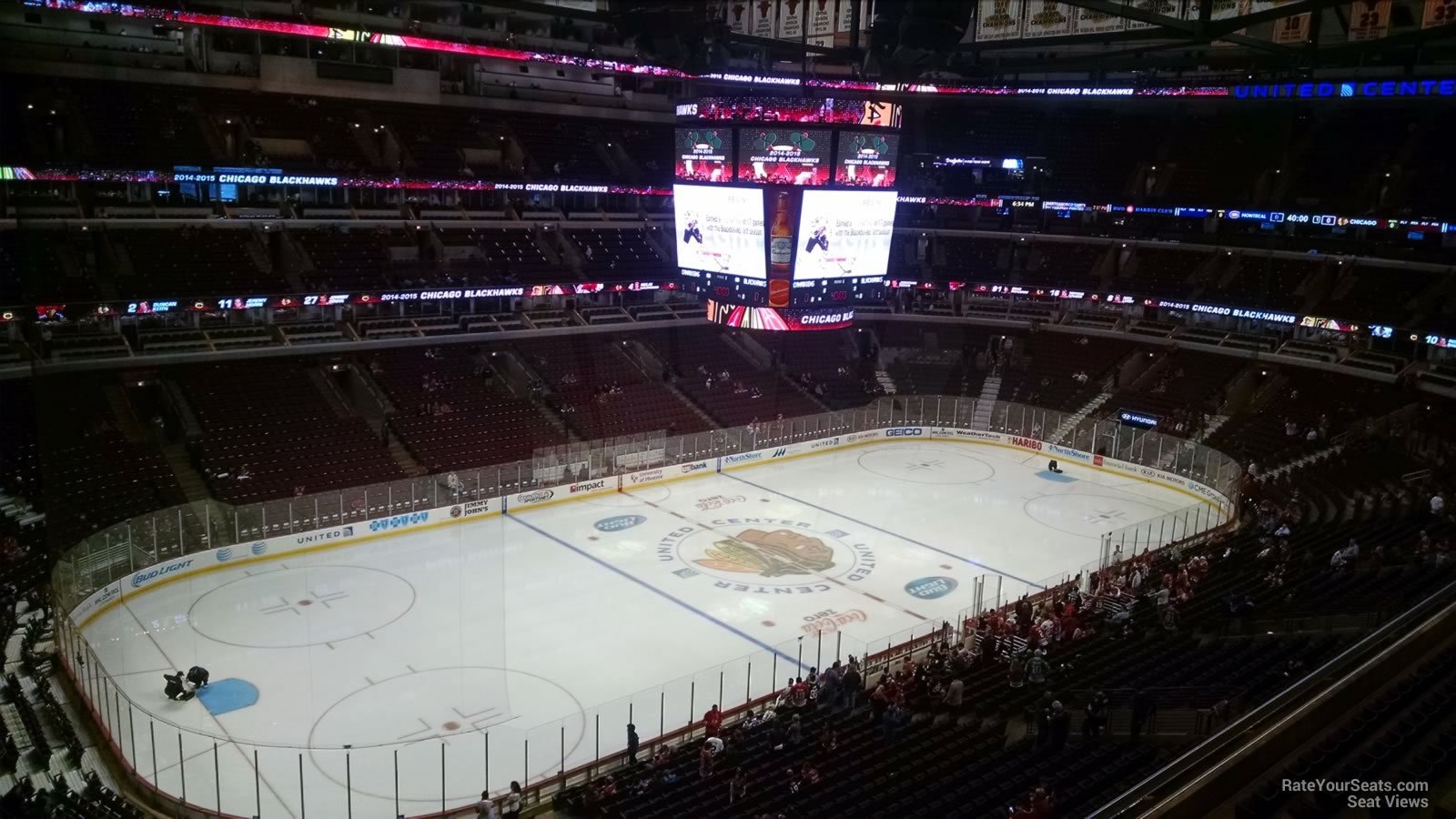 United Center Section 304 Chicago Blackhawks Rateyourseats Chicago Blackhawks Seat View For United Center Section 304