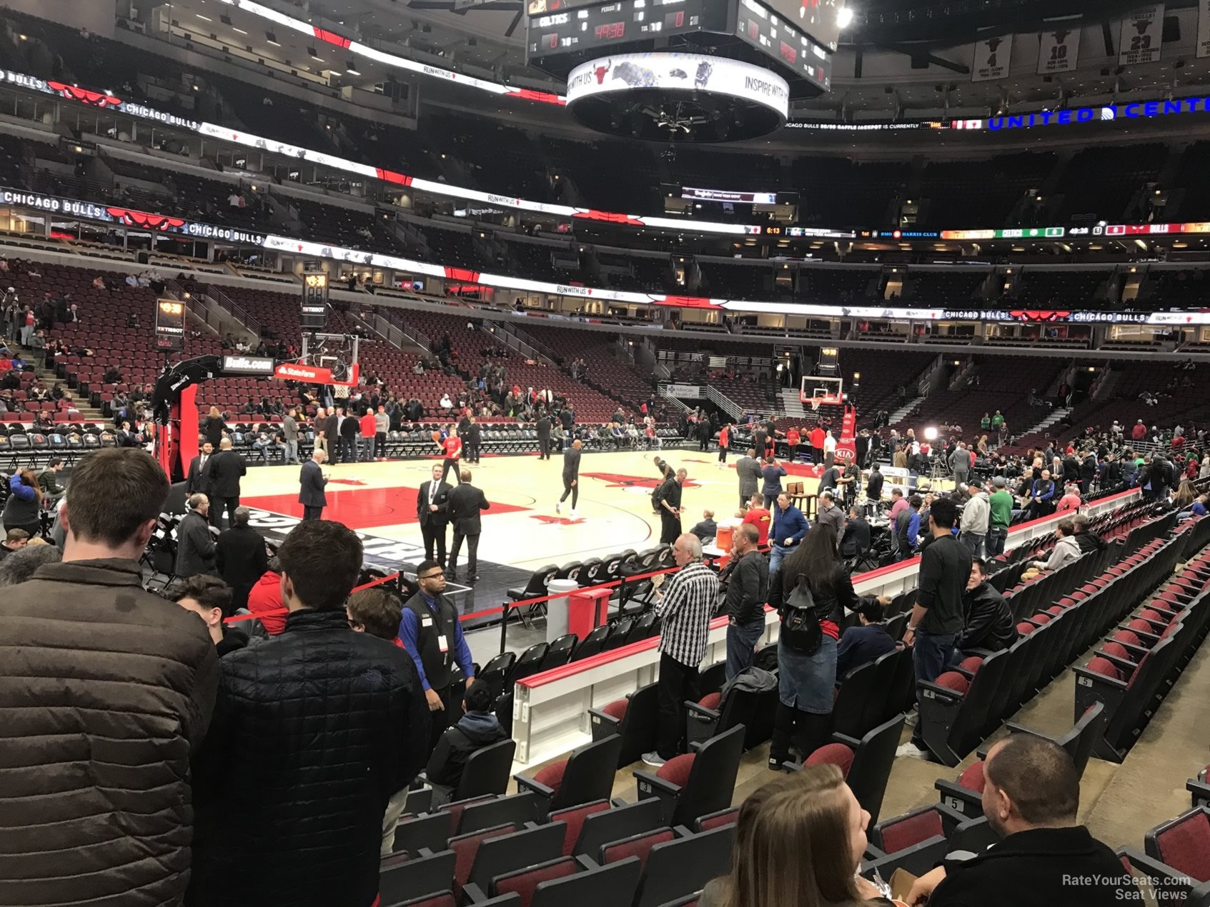 section 103, row 9 seat view  for basketball - united center