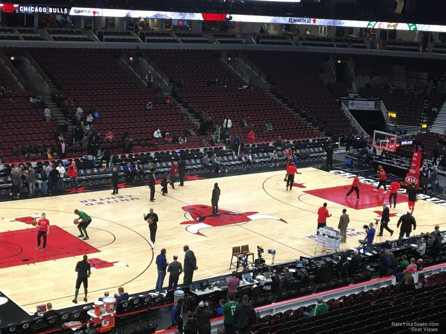 section 203, row 4 seat view  for basketball - united center
