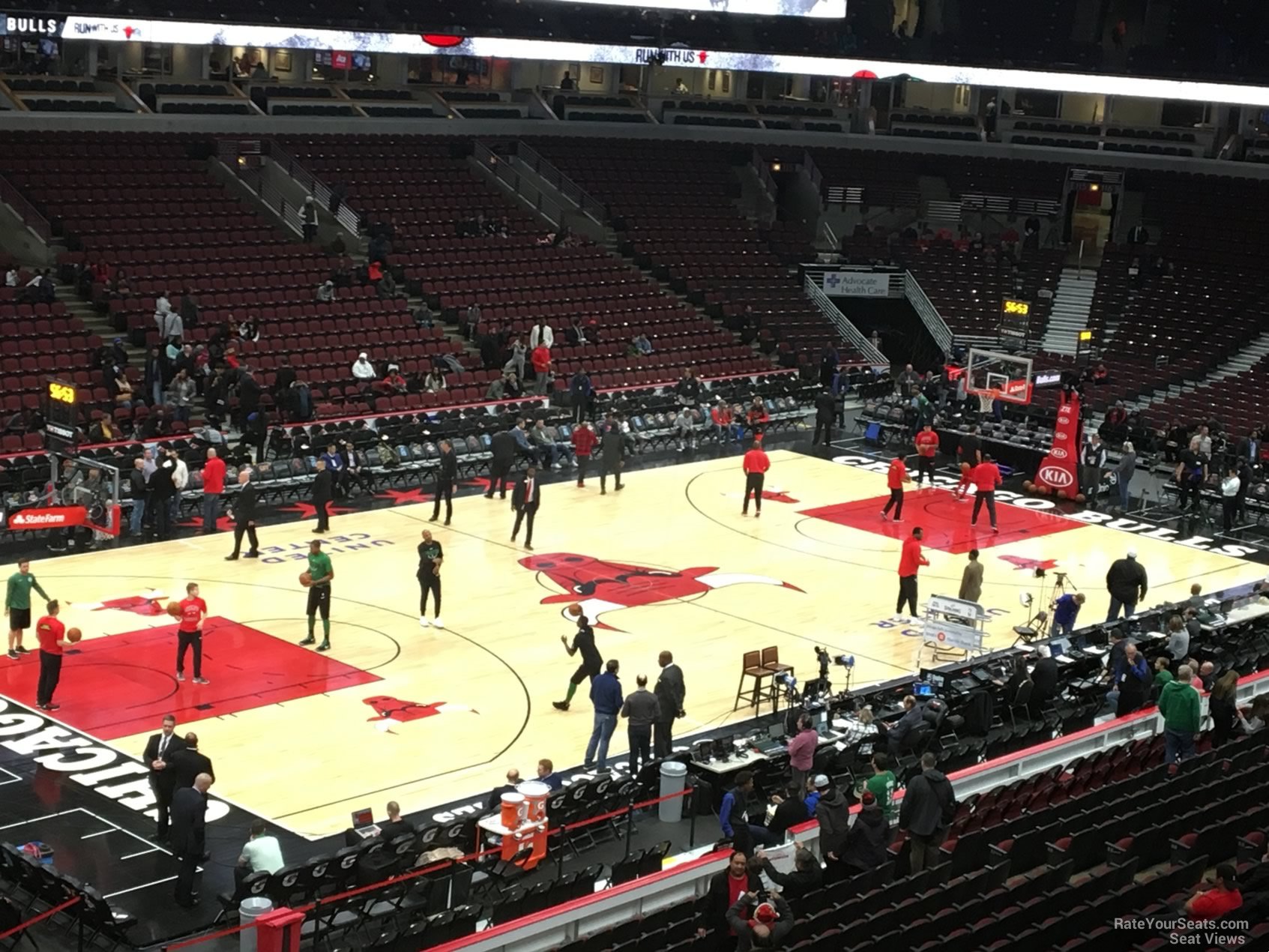 section 204, row 4 seat view  for basketball - united center