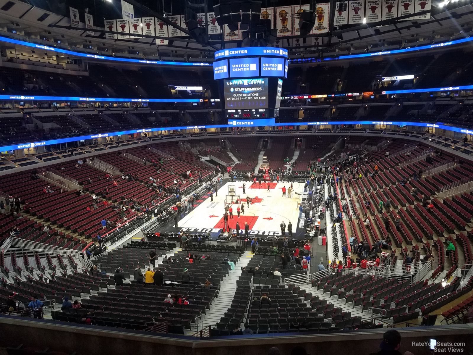 United Center Section 208 Chicago Bulls Rateyourseats